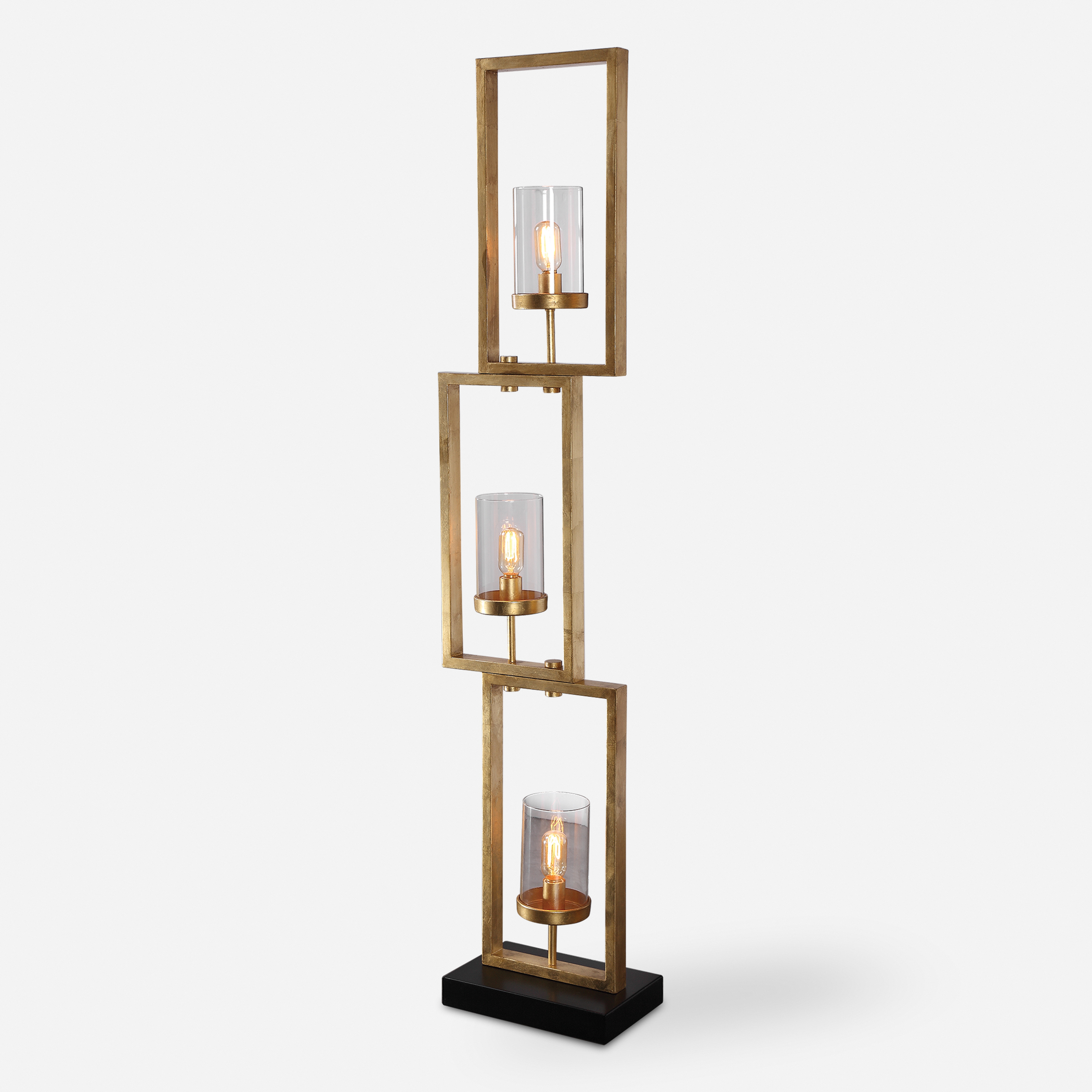 Cielo Staggered Rectangles Floor Lamp - Uttermost