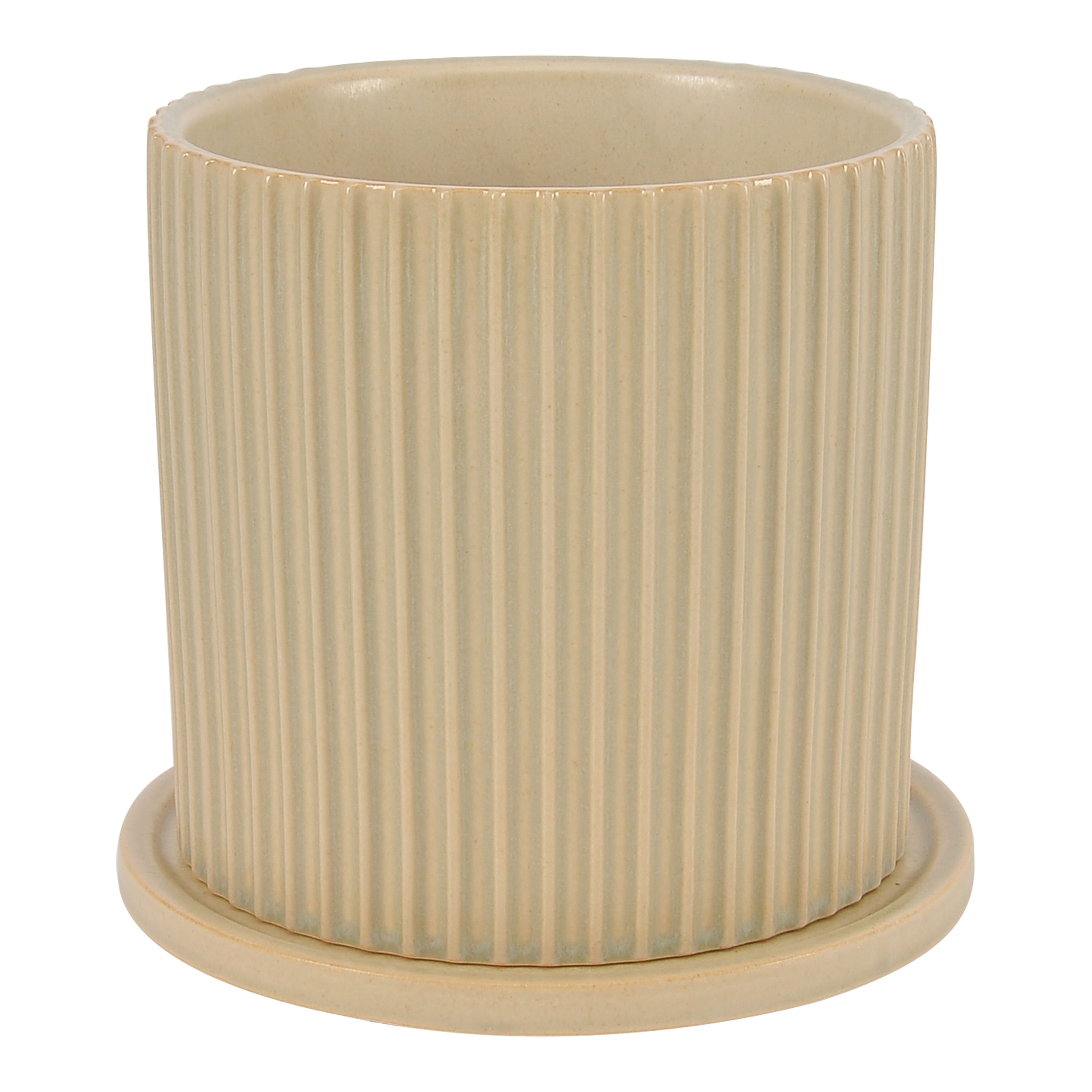 Kuhi Large Planter Beige - Moes Home Collection