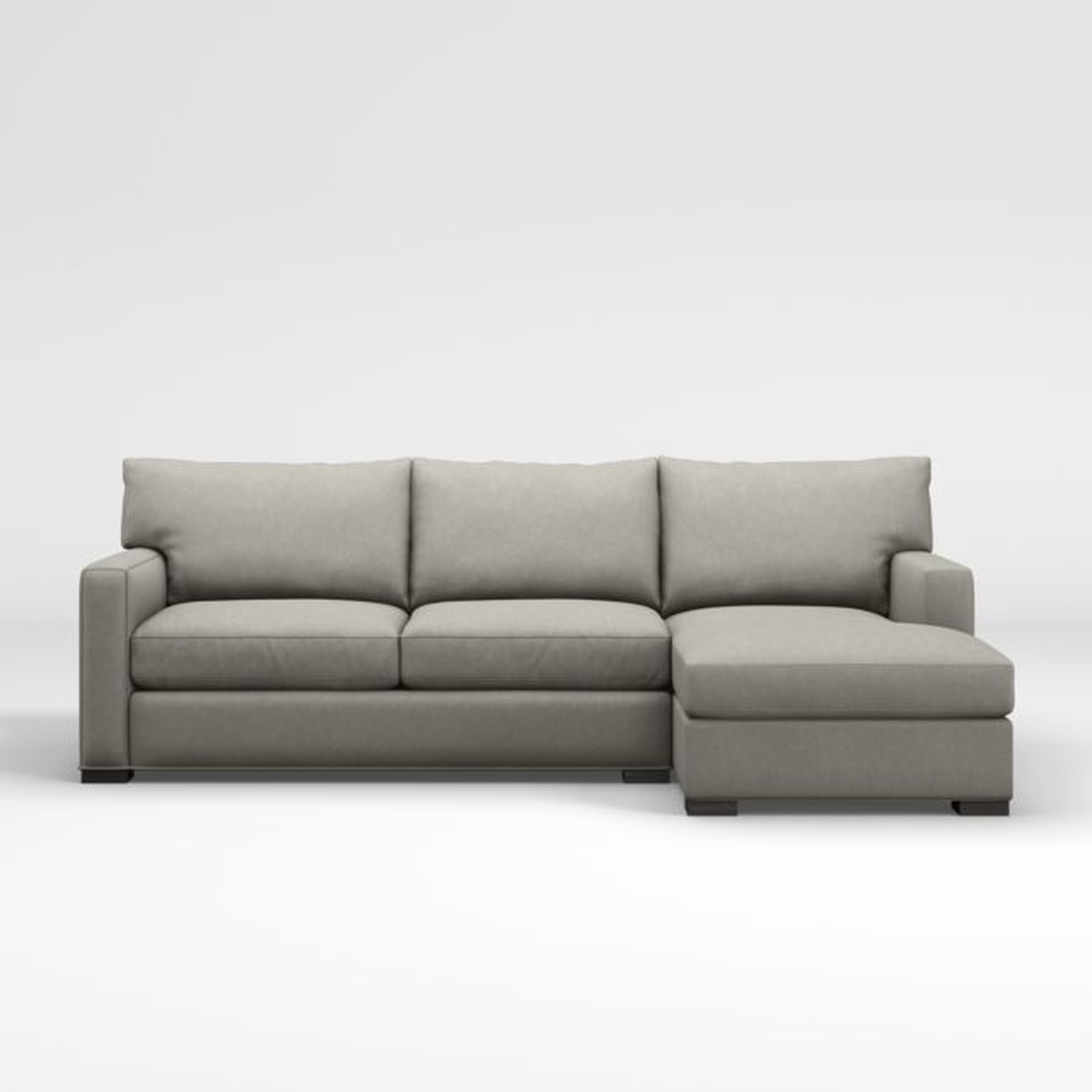 Axis 2-Piece Sectional Sofa with Storage Chaise Lounge - Crate and Barrel
