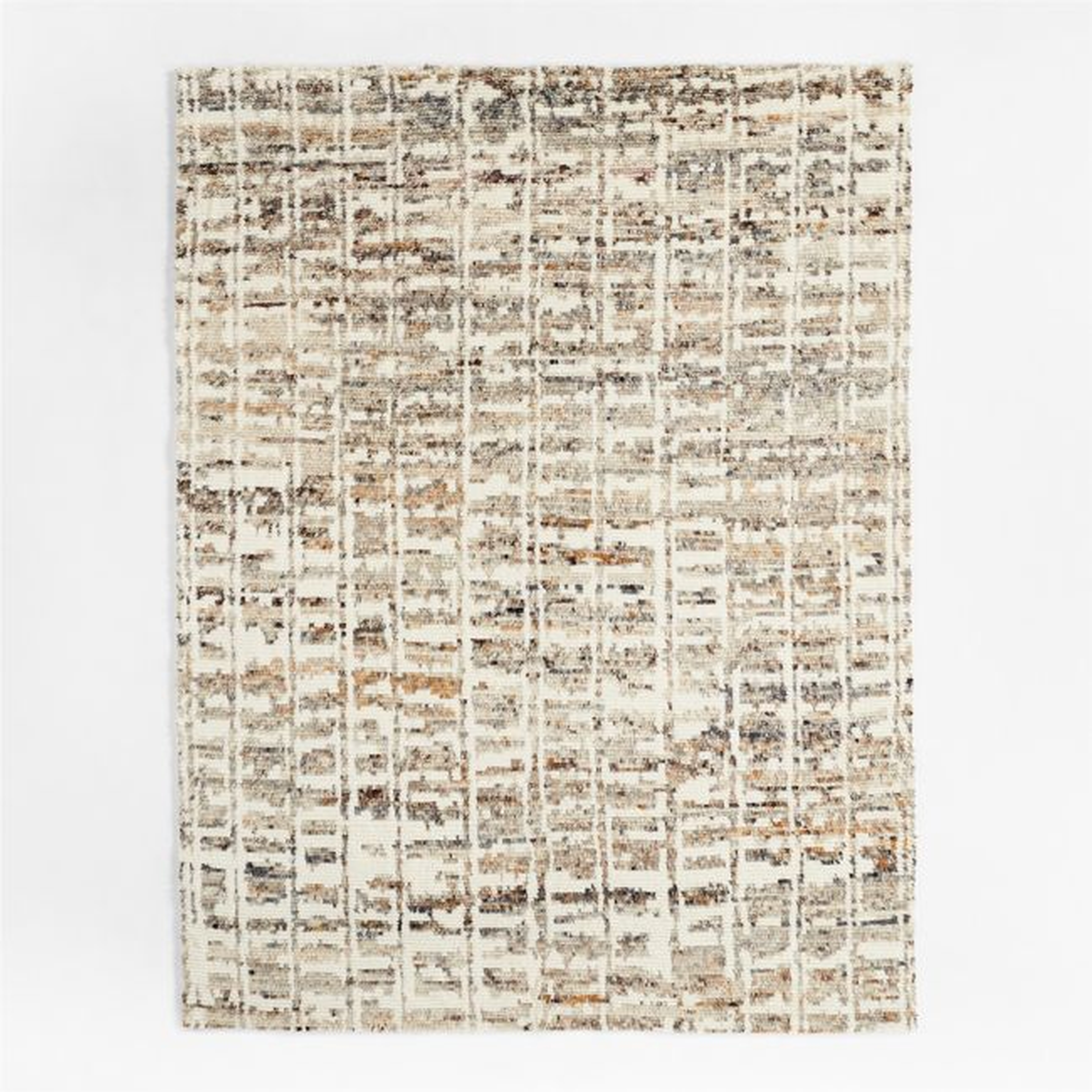 Telluride Wool Hand-Knotted Tan Area Rug 8'x10' - Crate and Barrel