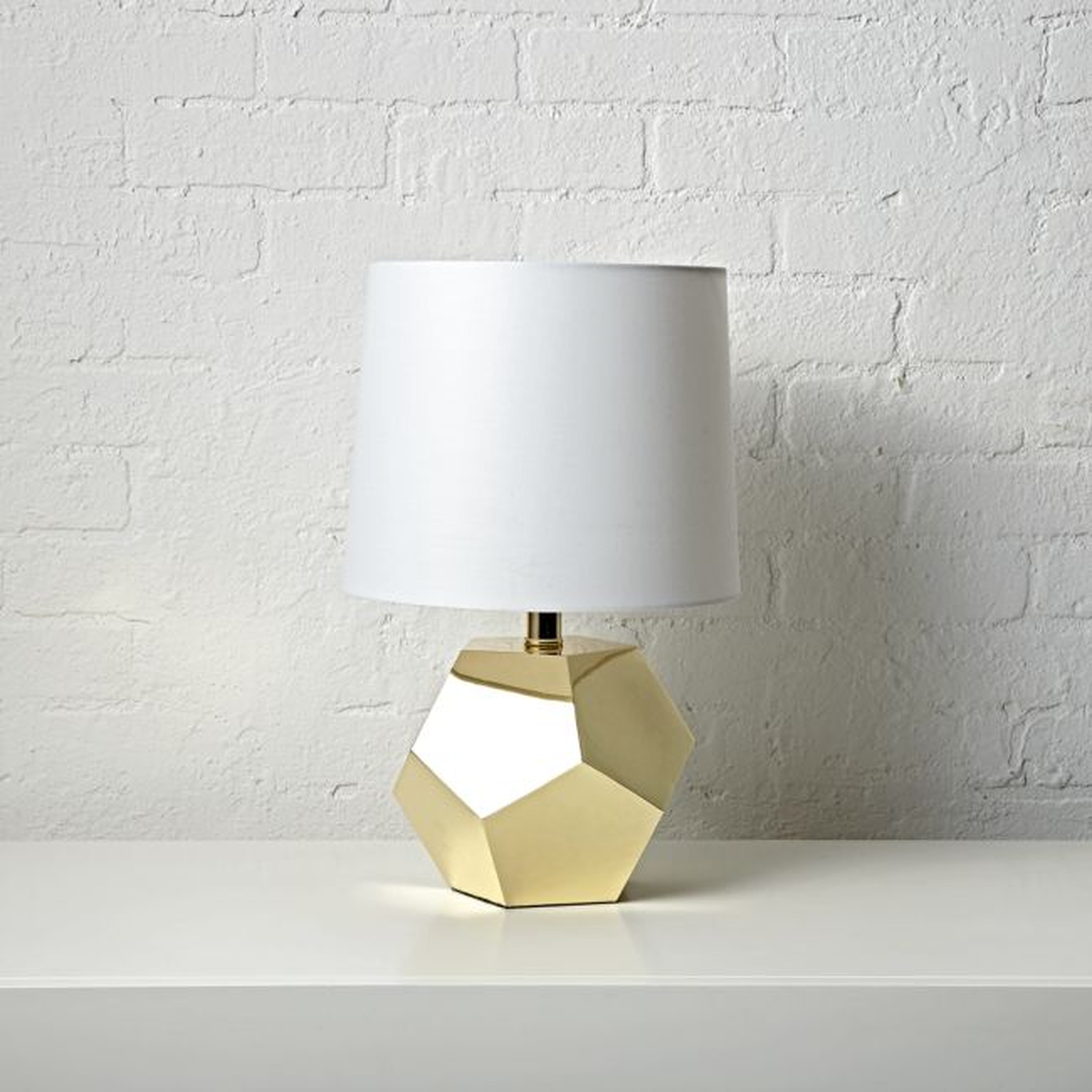 Geometric Gold Lamp - Crate and Barrel