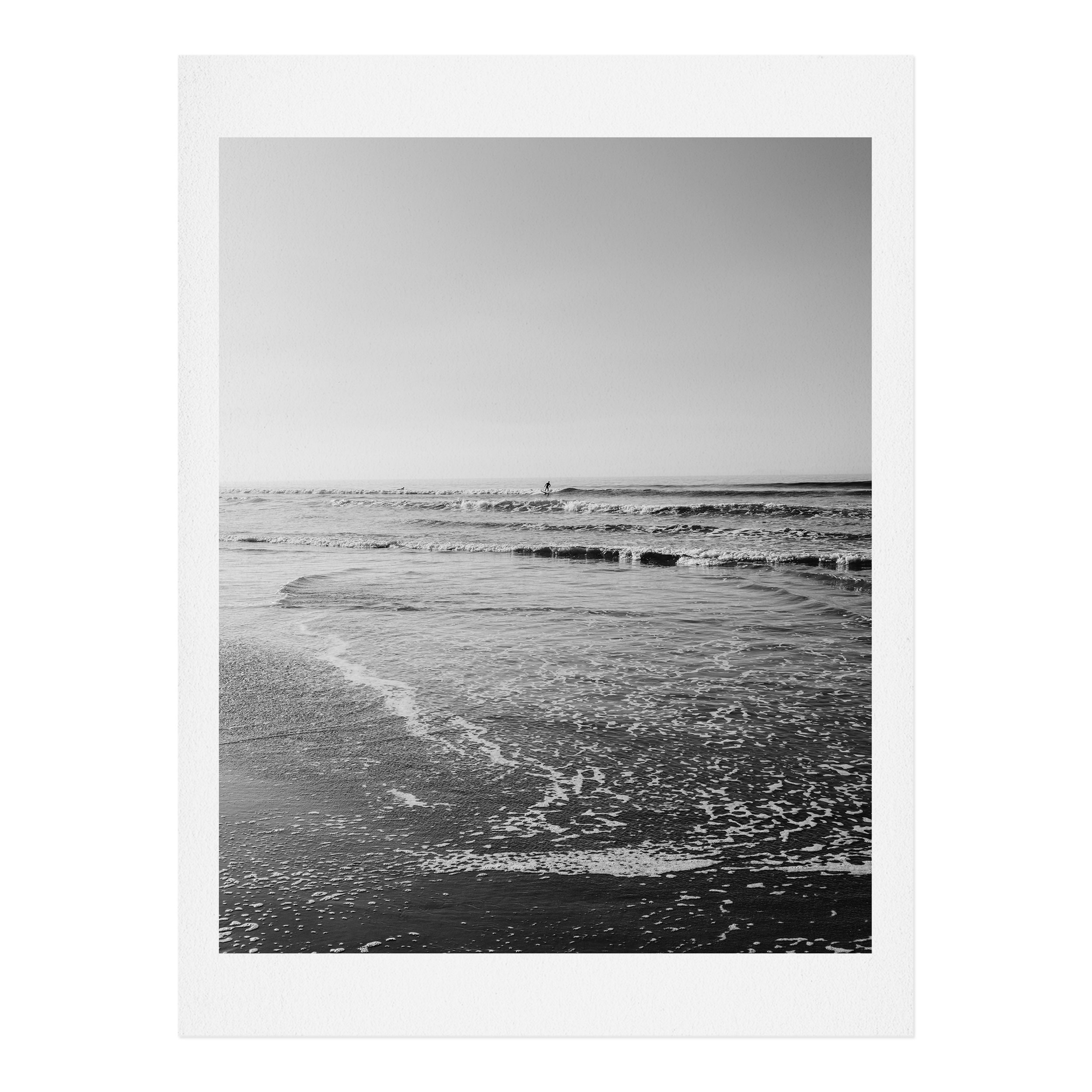 Surfing Monochrome by Bethany Young Photography - Art Print 11" x 14" (Printed area 8x10) - Wander Print Co.