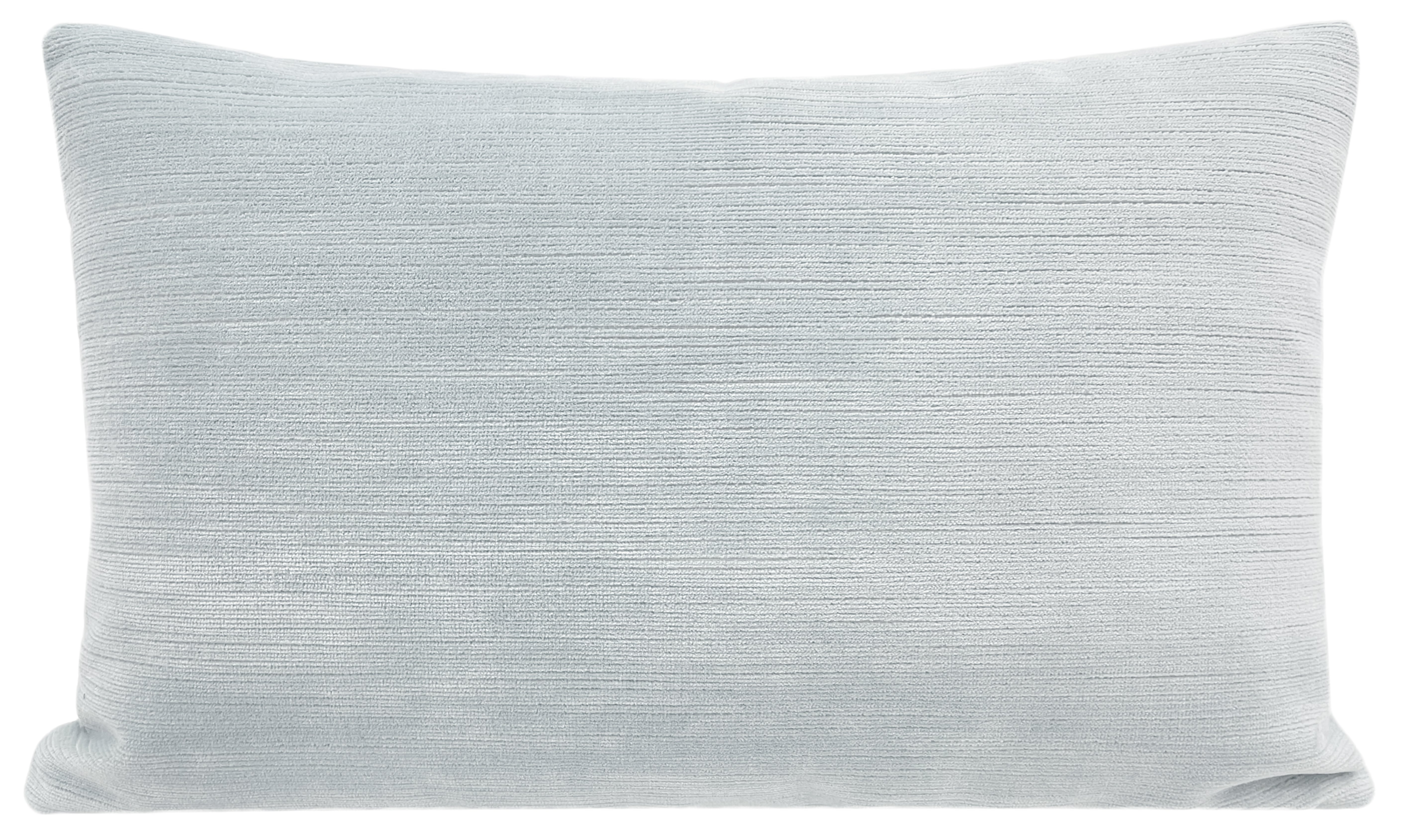 The Little Lumbar Strie Velvet Pillow Cover, Mist, 12" x 18" - Little Design Company
