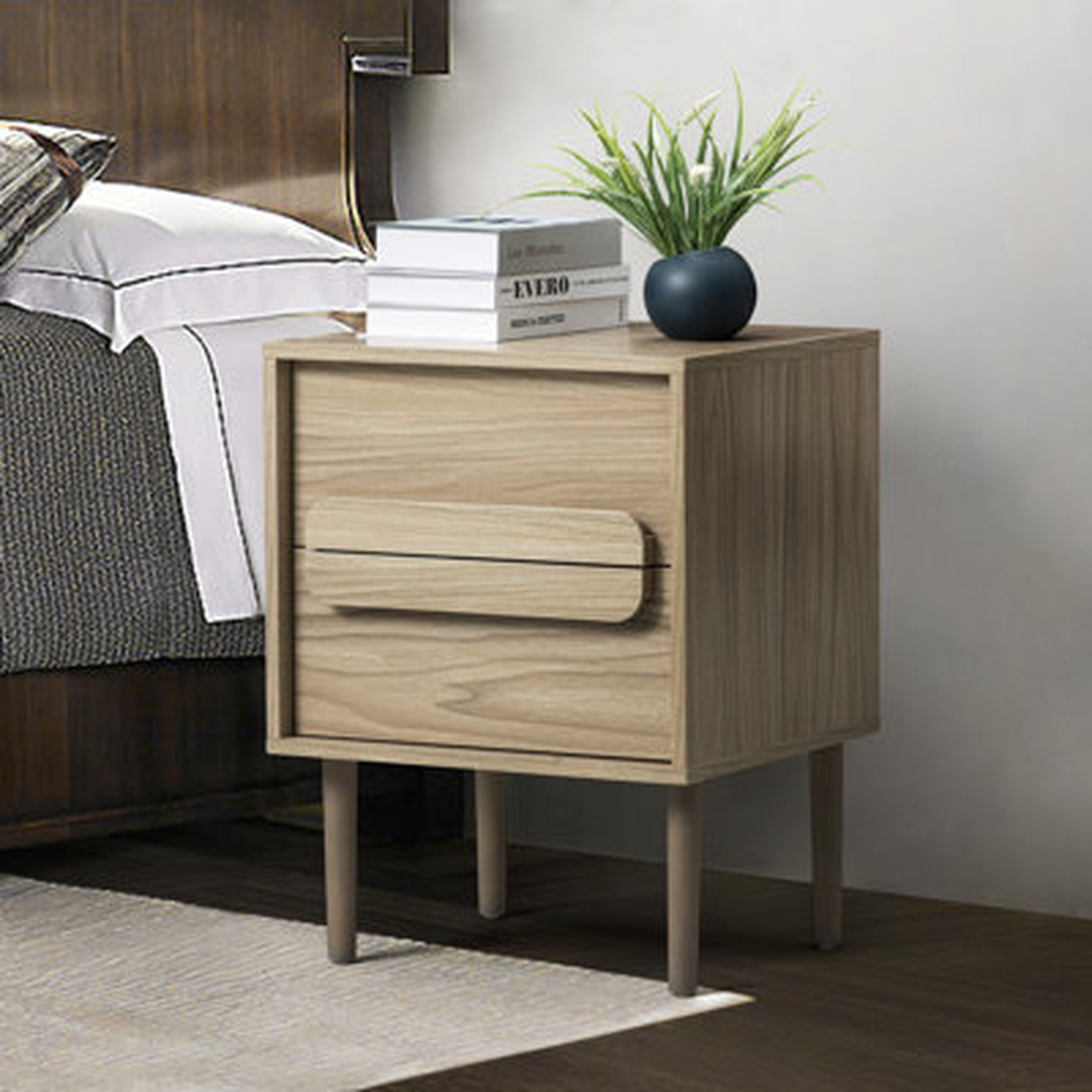 Rocky 2-Drawer Nightstand With Drawers - Wayfair