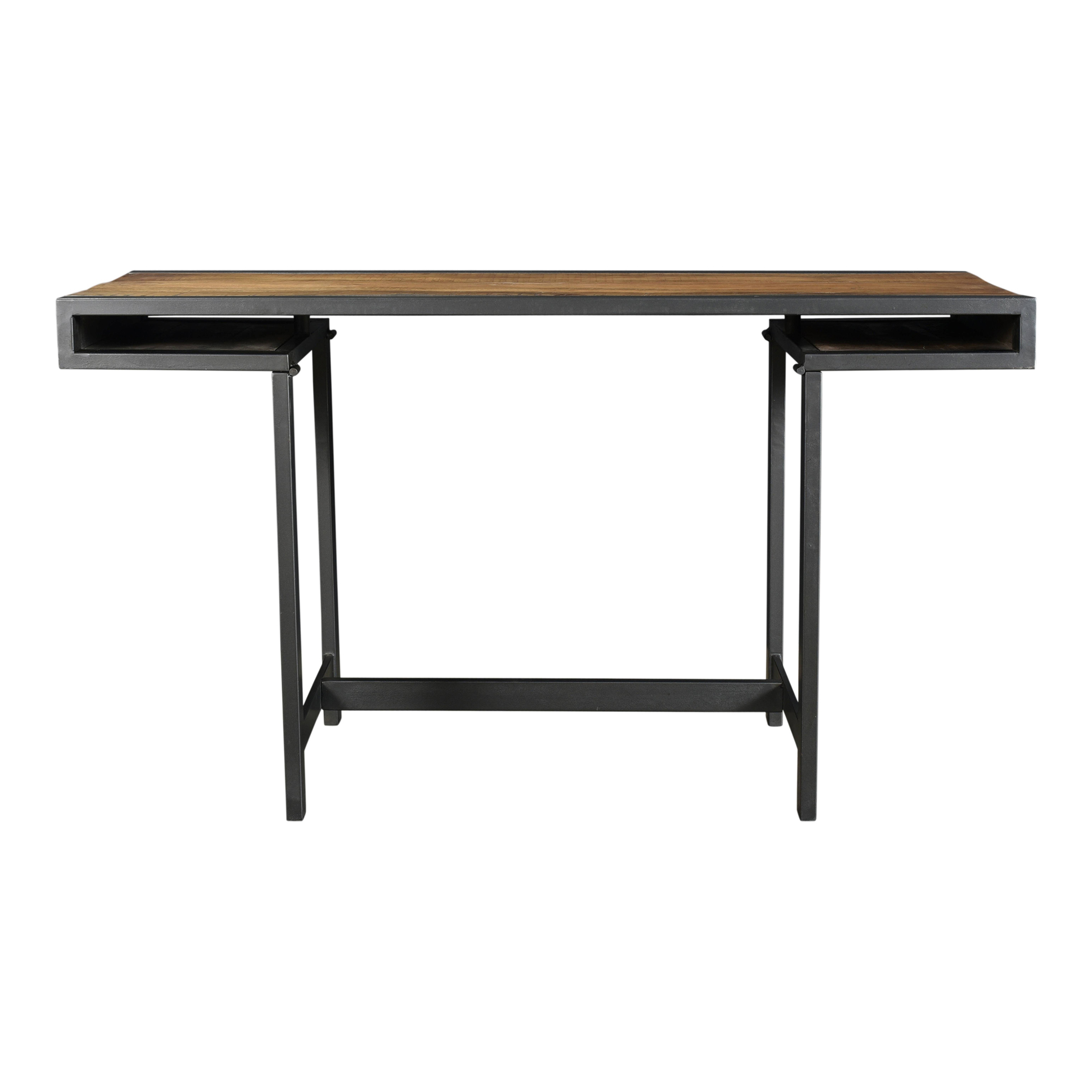 Parliament Desk Gun Metal - Moes Home Collection