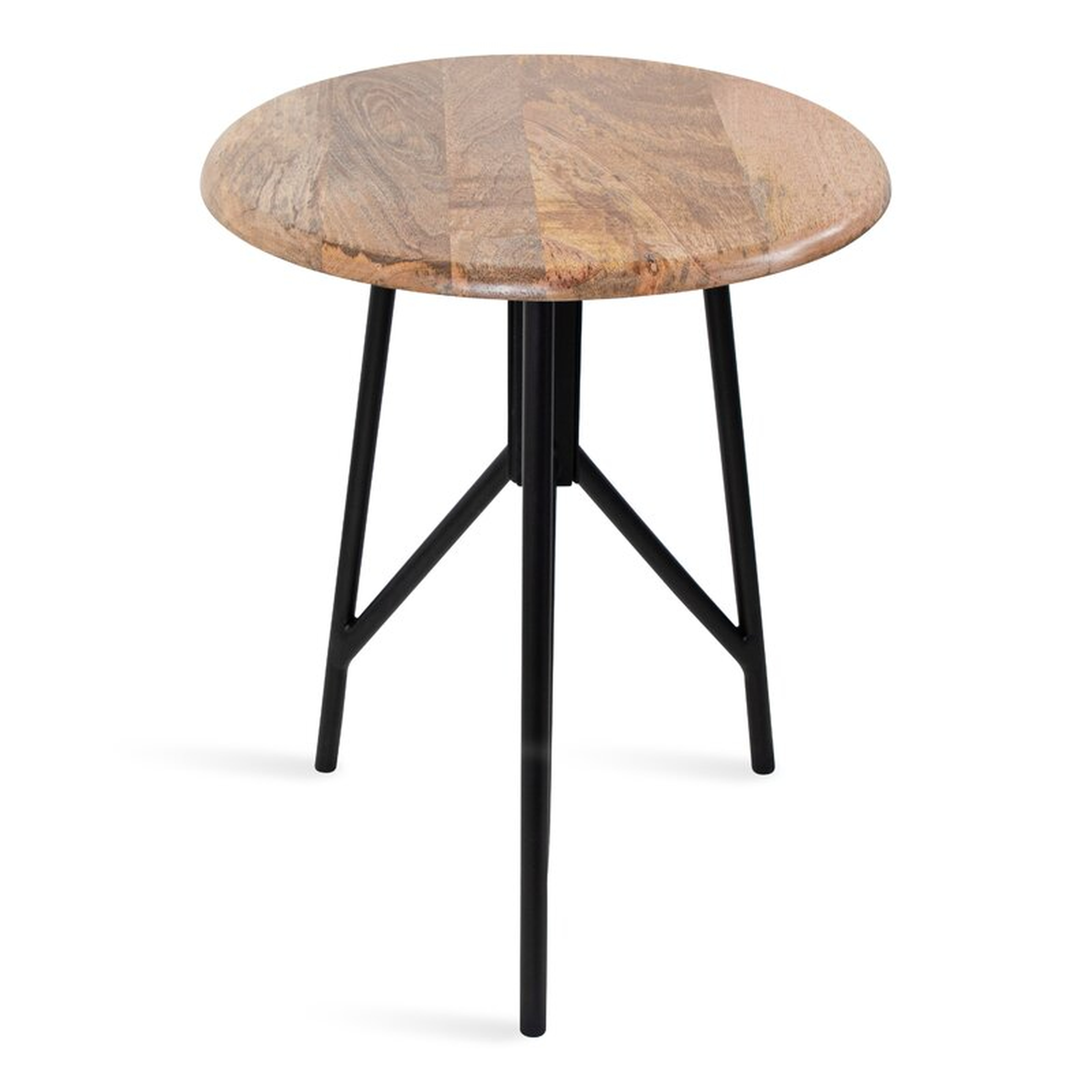Eklund Round Wood Side Table, Natural - Wayfair