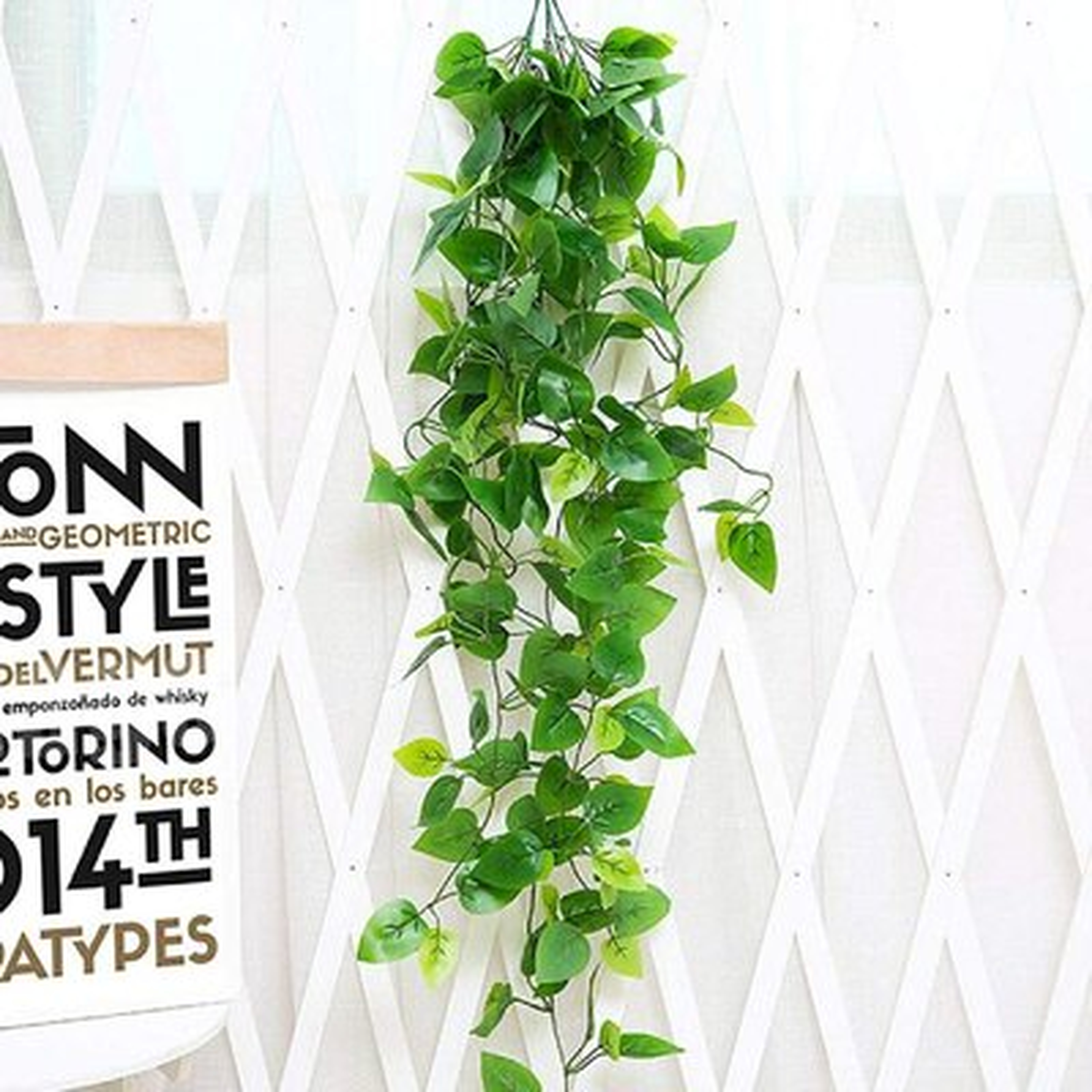 Artificial Hanging Plants,  3 Pcs 3.93 Ft Fake Ivy Vines Each Greenery Garland Leaves Faux Hanging Plant Vines For Home Bedroom Room Indoor Wedding Wall Decor - Wayfair