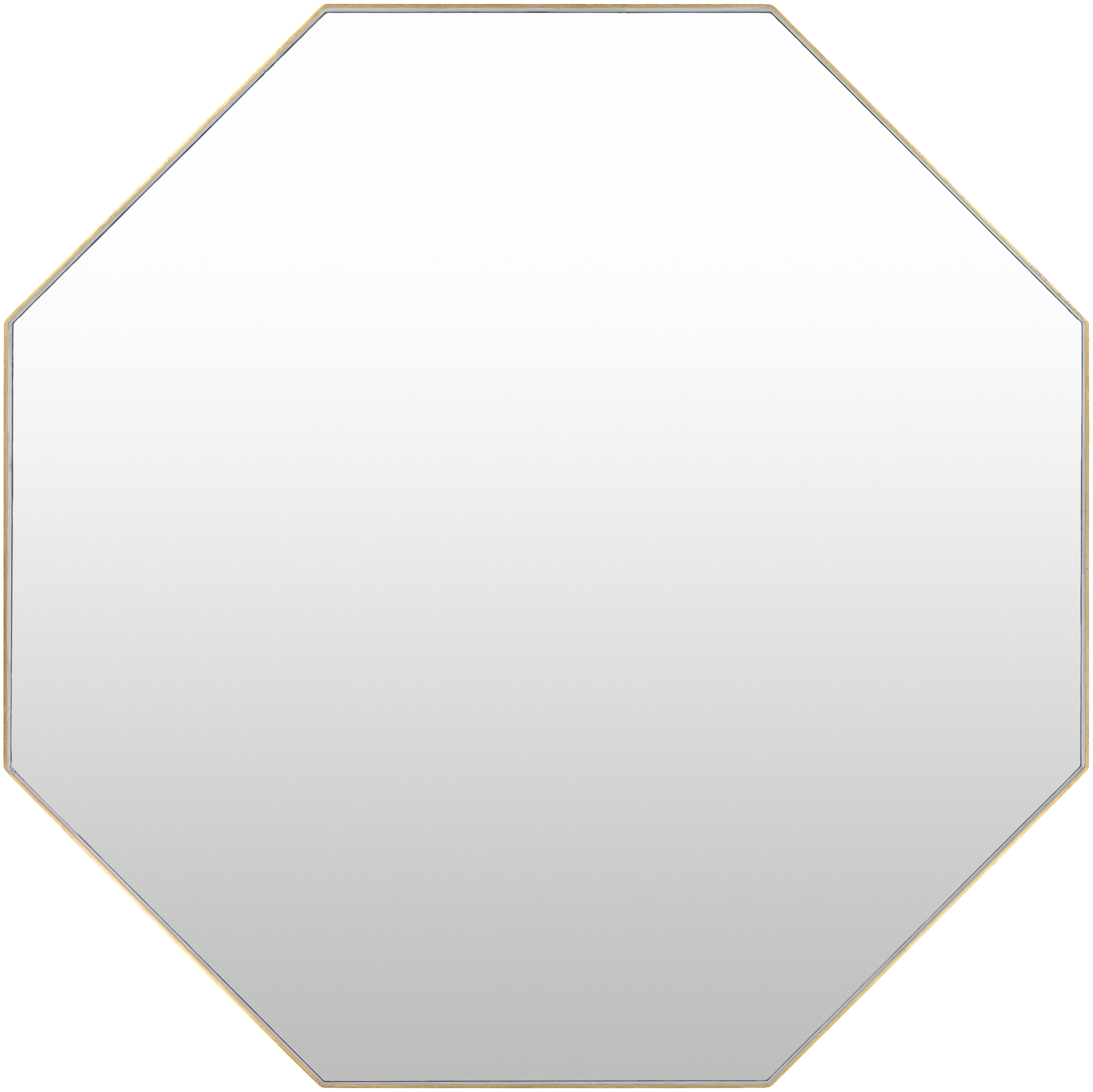 McCord Gold 40"H x 40"W x 2"D Accent Mirror - Surya