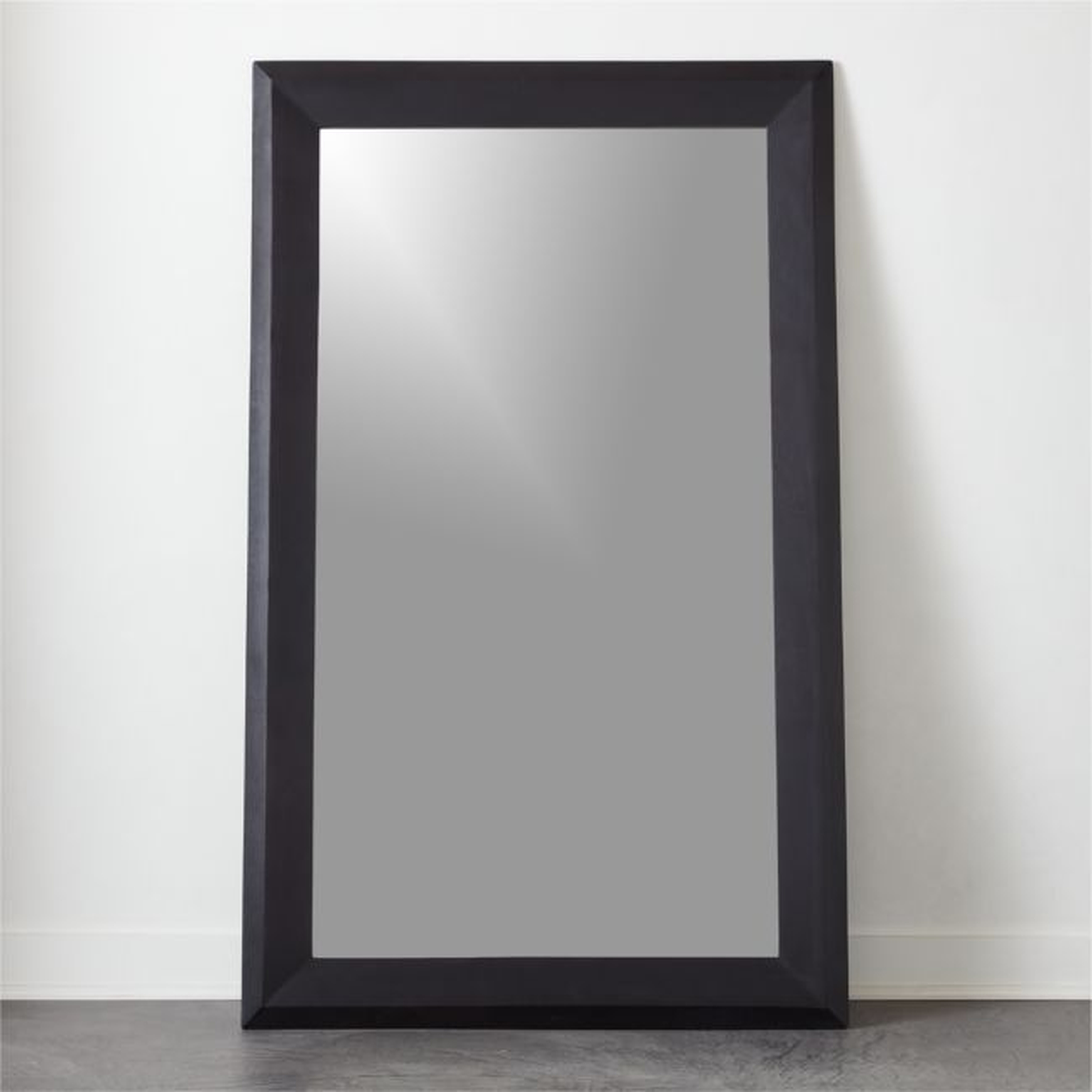 Good From All Angles Black Floor Mirror 48"x78" - CB2