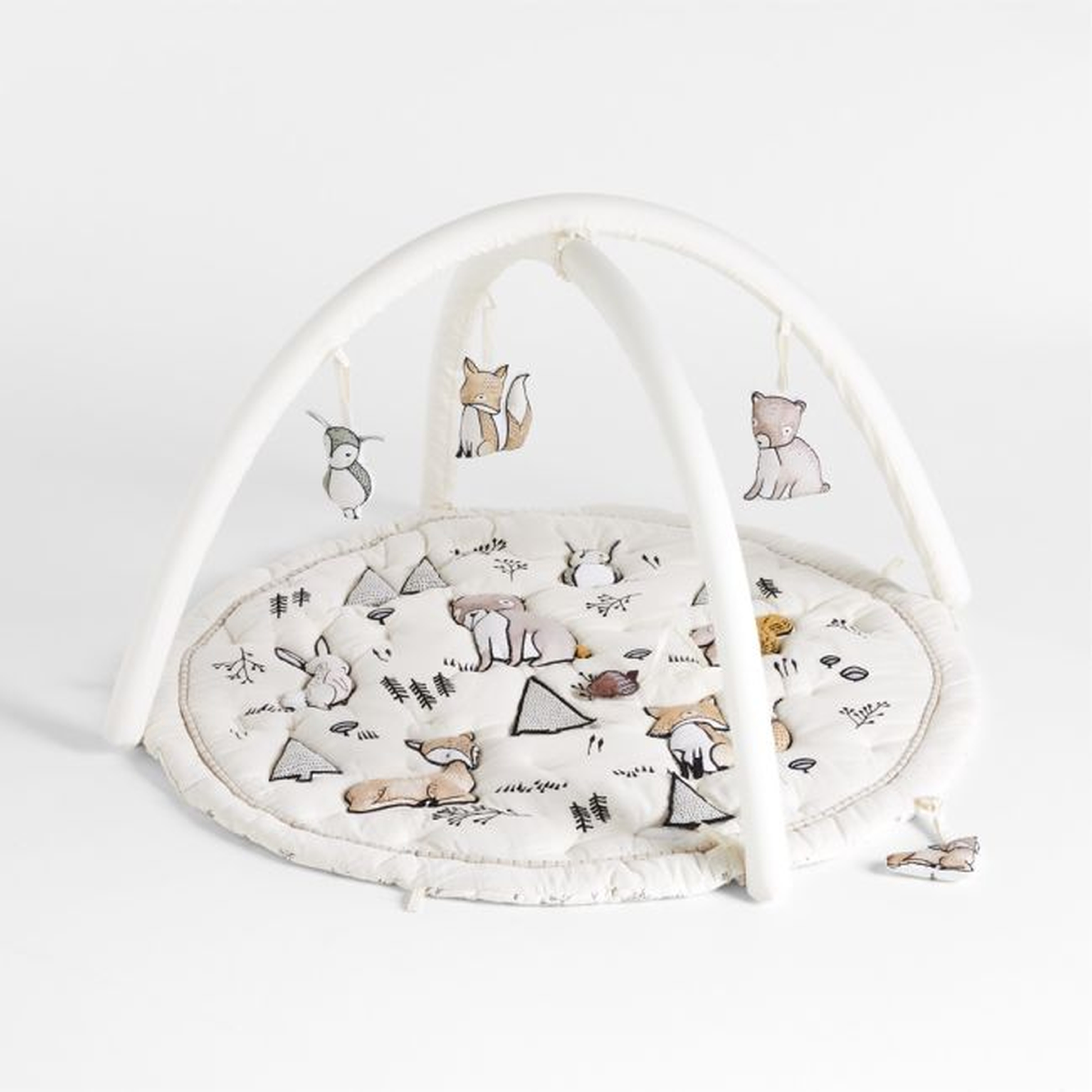 Woodland Animals Baby Activity Gym Play Mat - Crate & Kids
