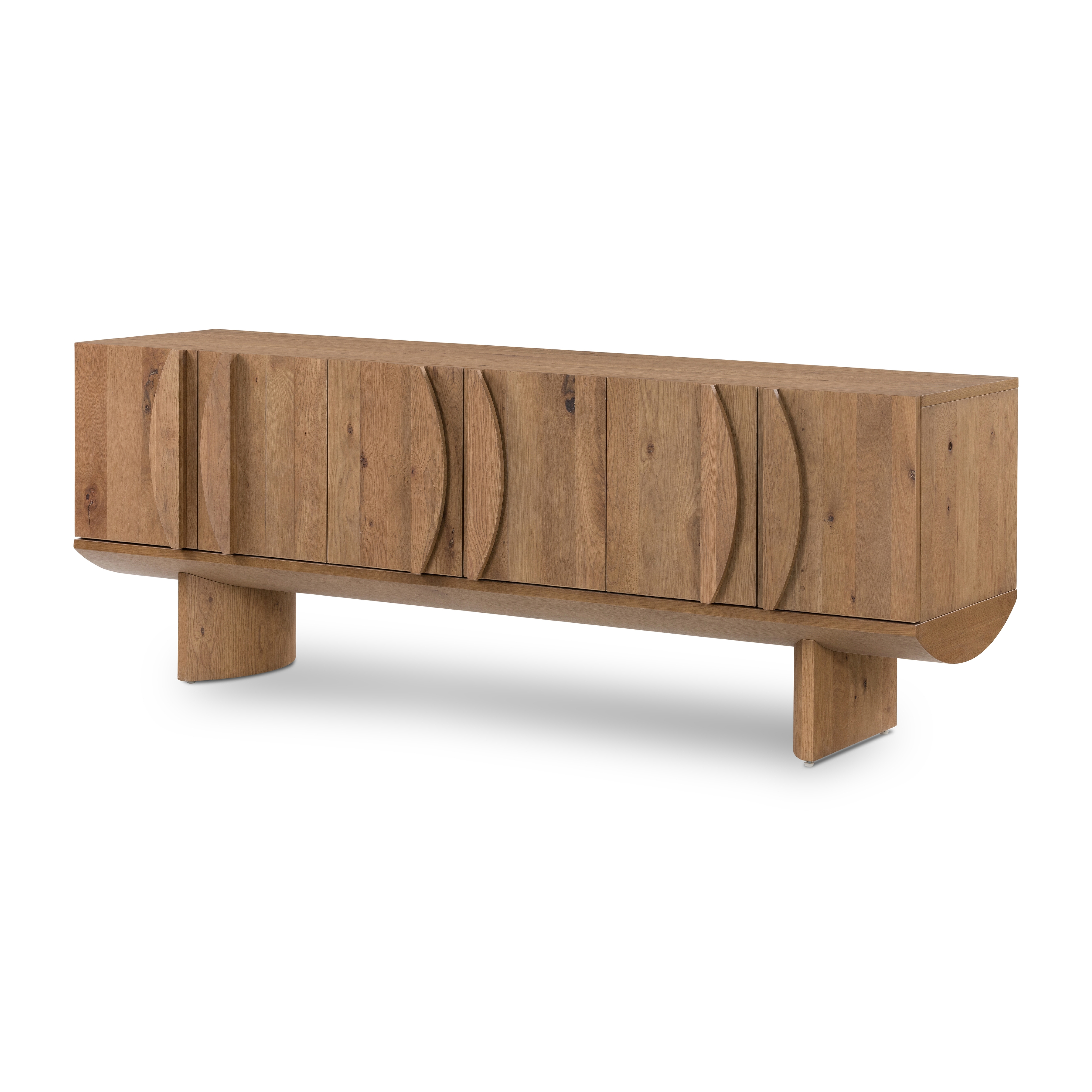 Pickford Media Console-Dusted Oak Veneer - Four Hands