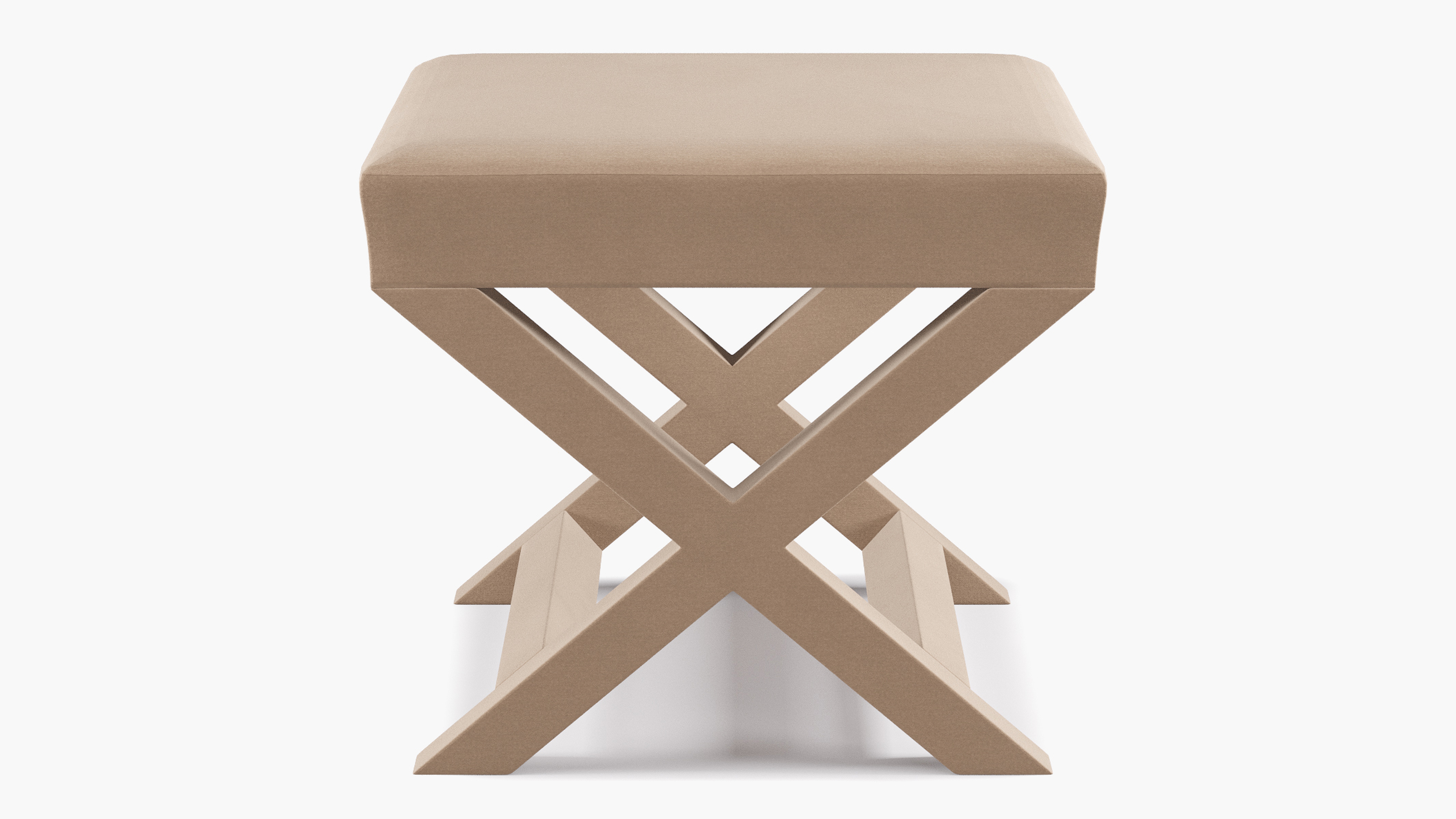 X Bench, Sand Velvet - The Inside