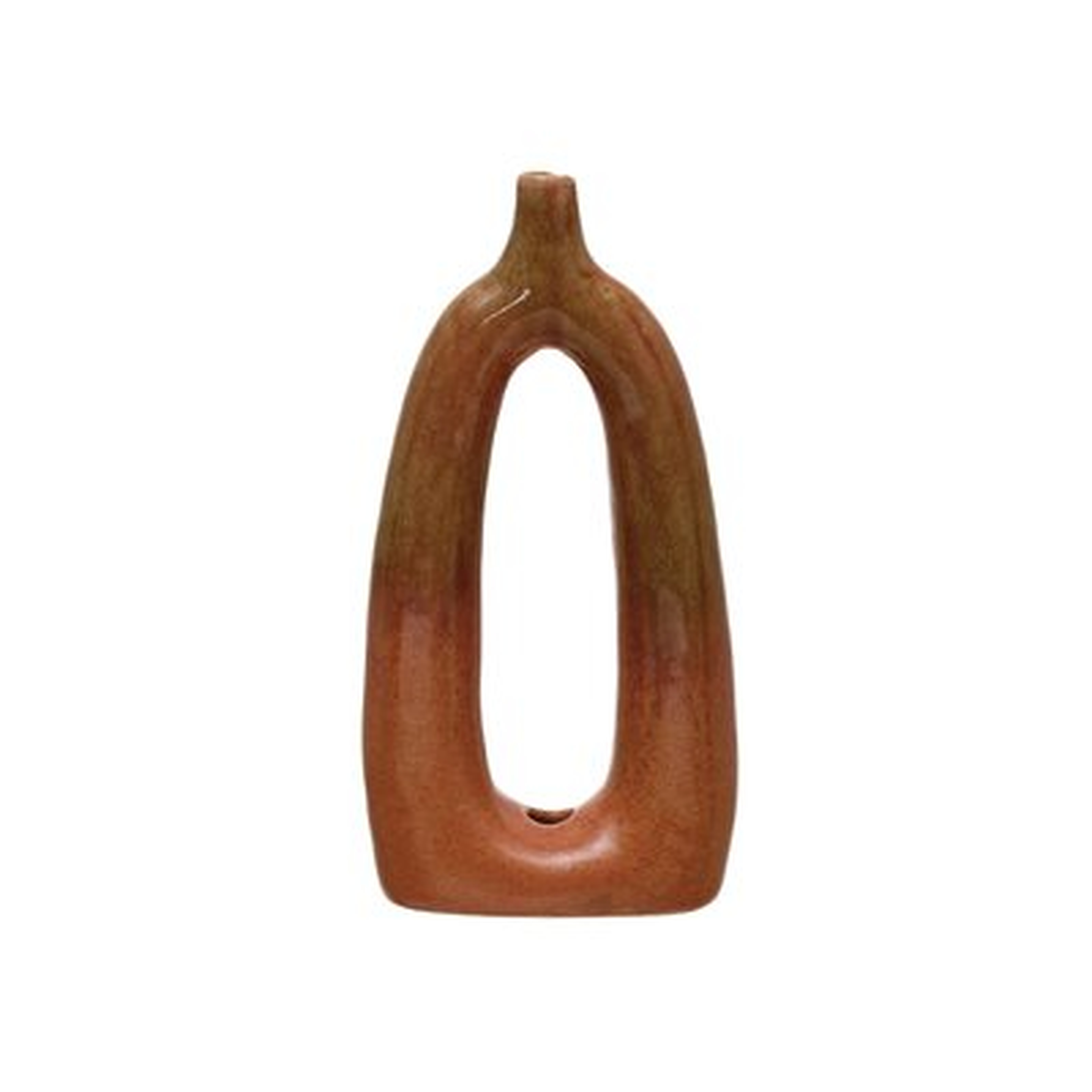 Bethe Stoneware Table Vase, Brown, 9.75" - Wayfair