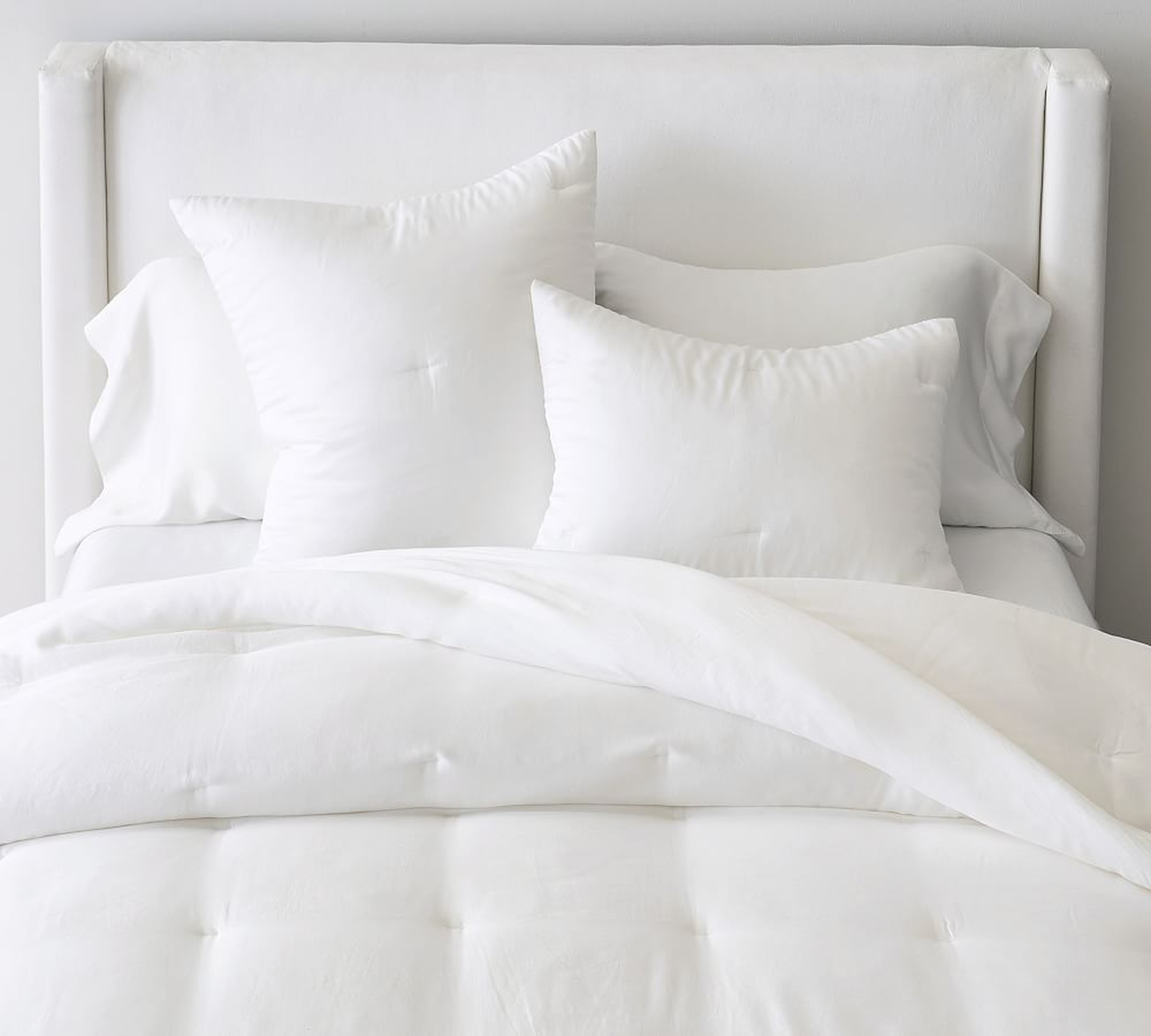 White Casual TENCEL(TM) Comforter, King/Cal. King - Pottery Barn