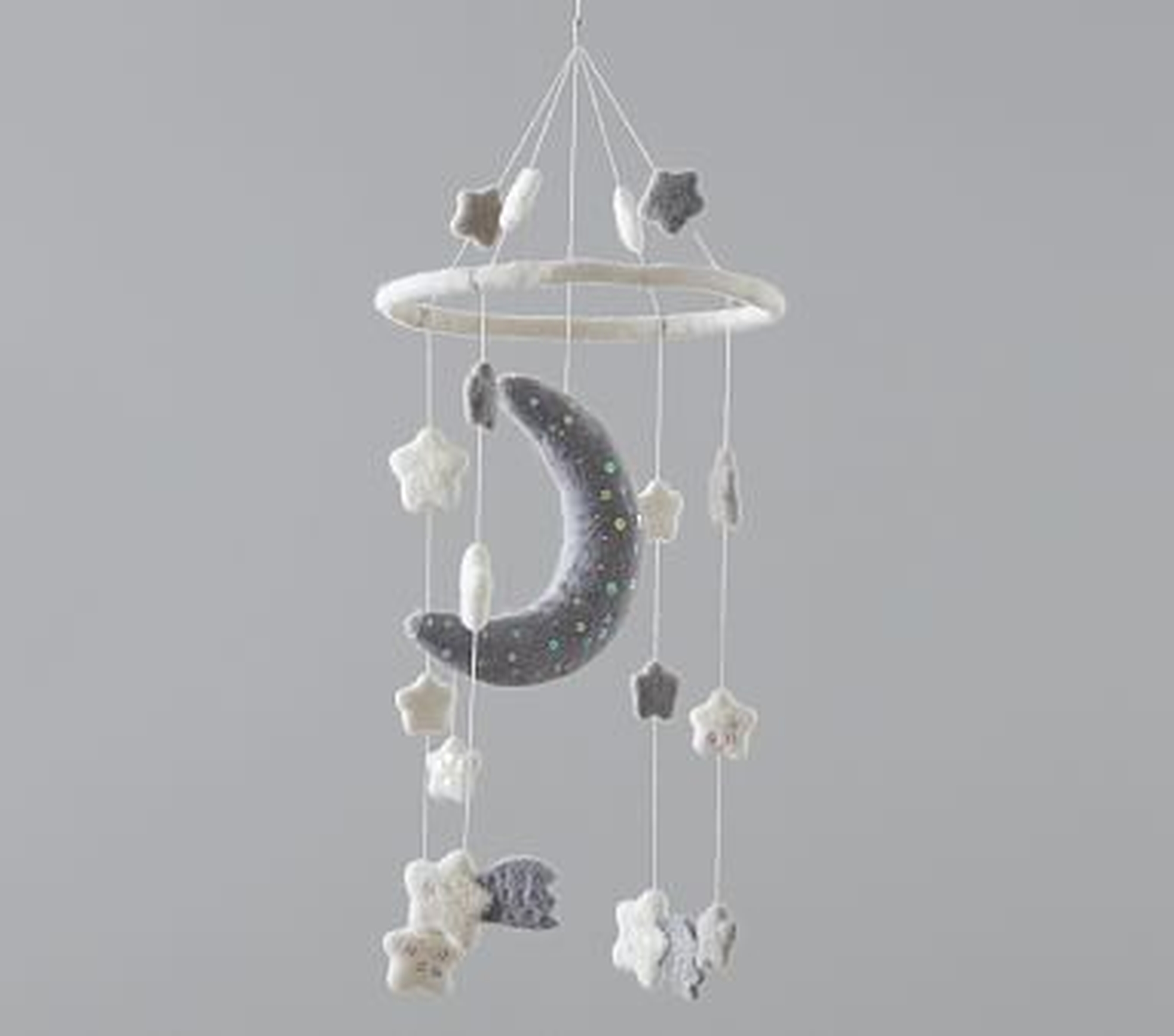 Moon And Stars Felted Nursery Mobile - Pottery Barn Kids