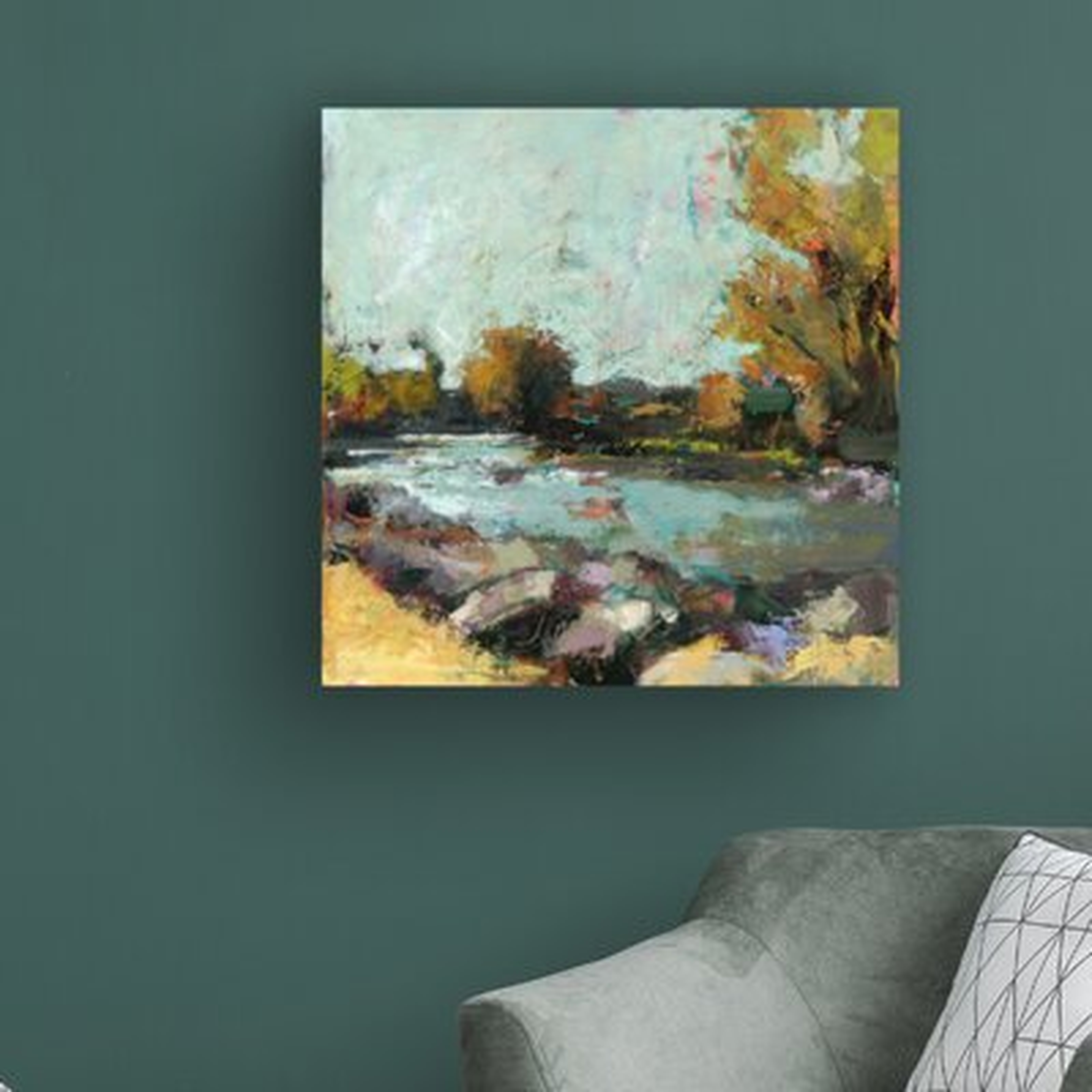 Linda Nickell 'Out By The Lake' Canvas Art - Wayfair
