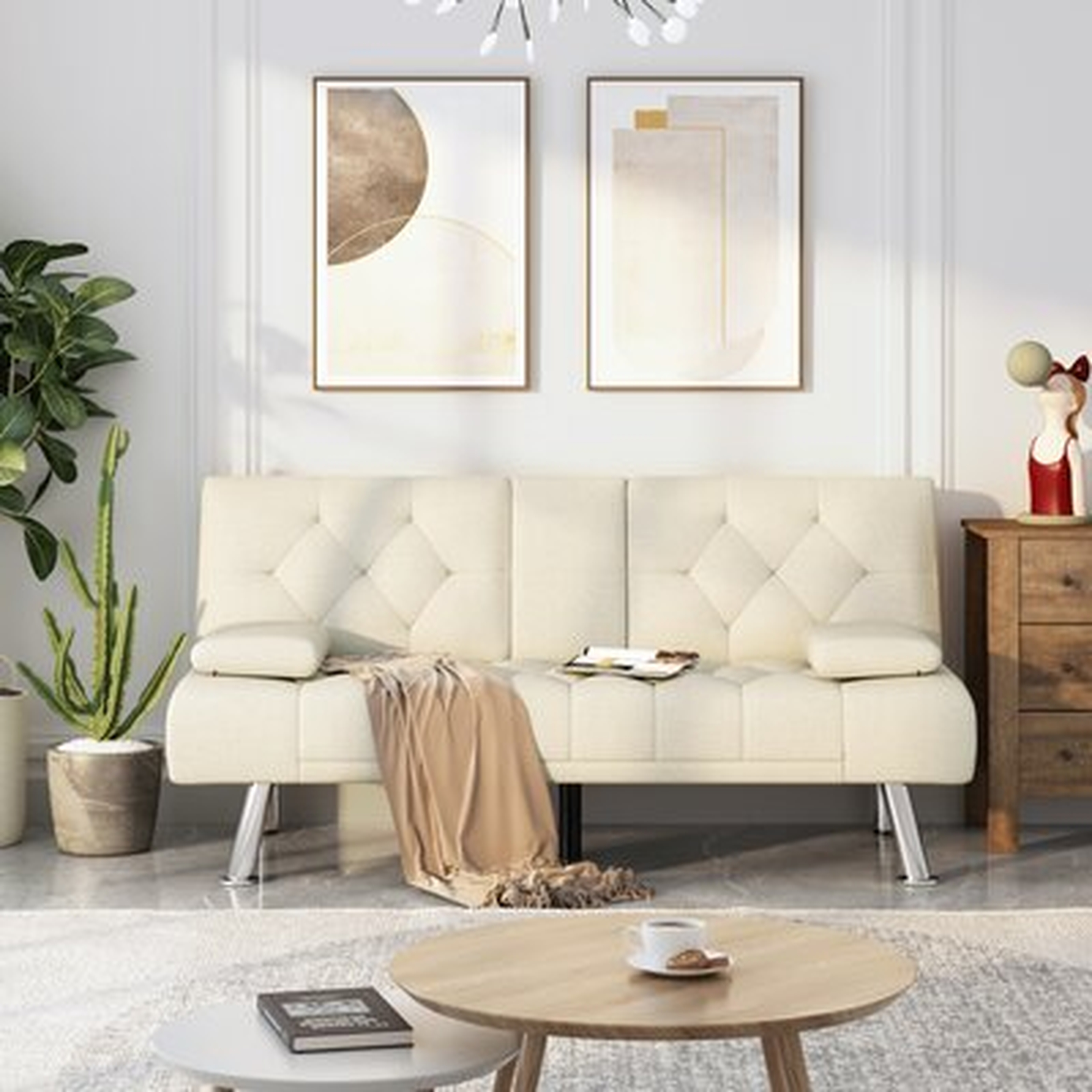 Linen Sofa Bed - Wayfair