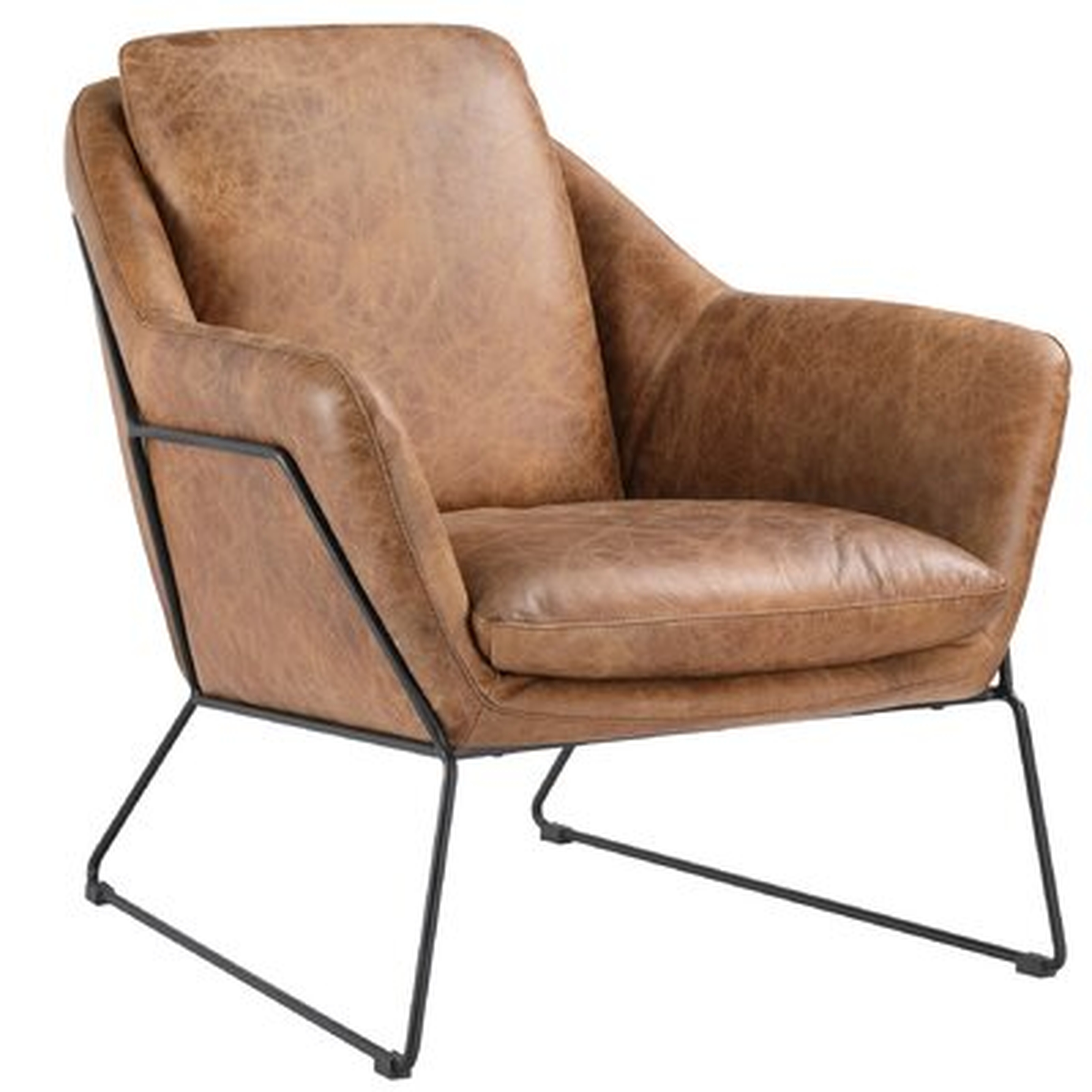 Ardelia 29" W Top Grain Leather Armchair - Wayfair