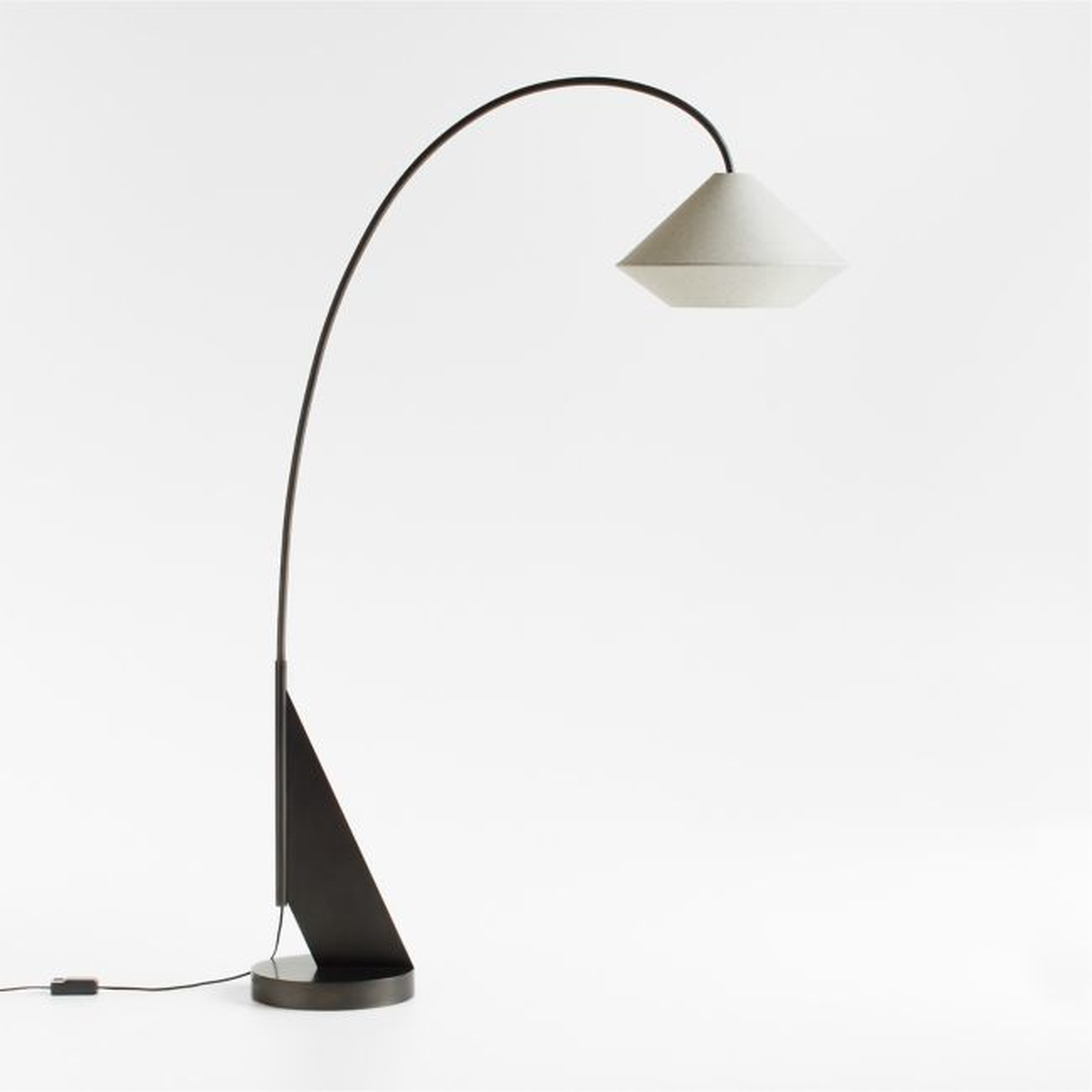 Avenir Dark Bronze Metal Arc Floor Lamp 79" - Crate and Barrel