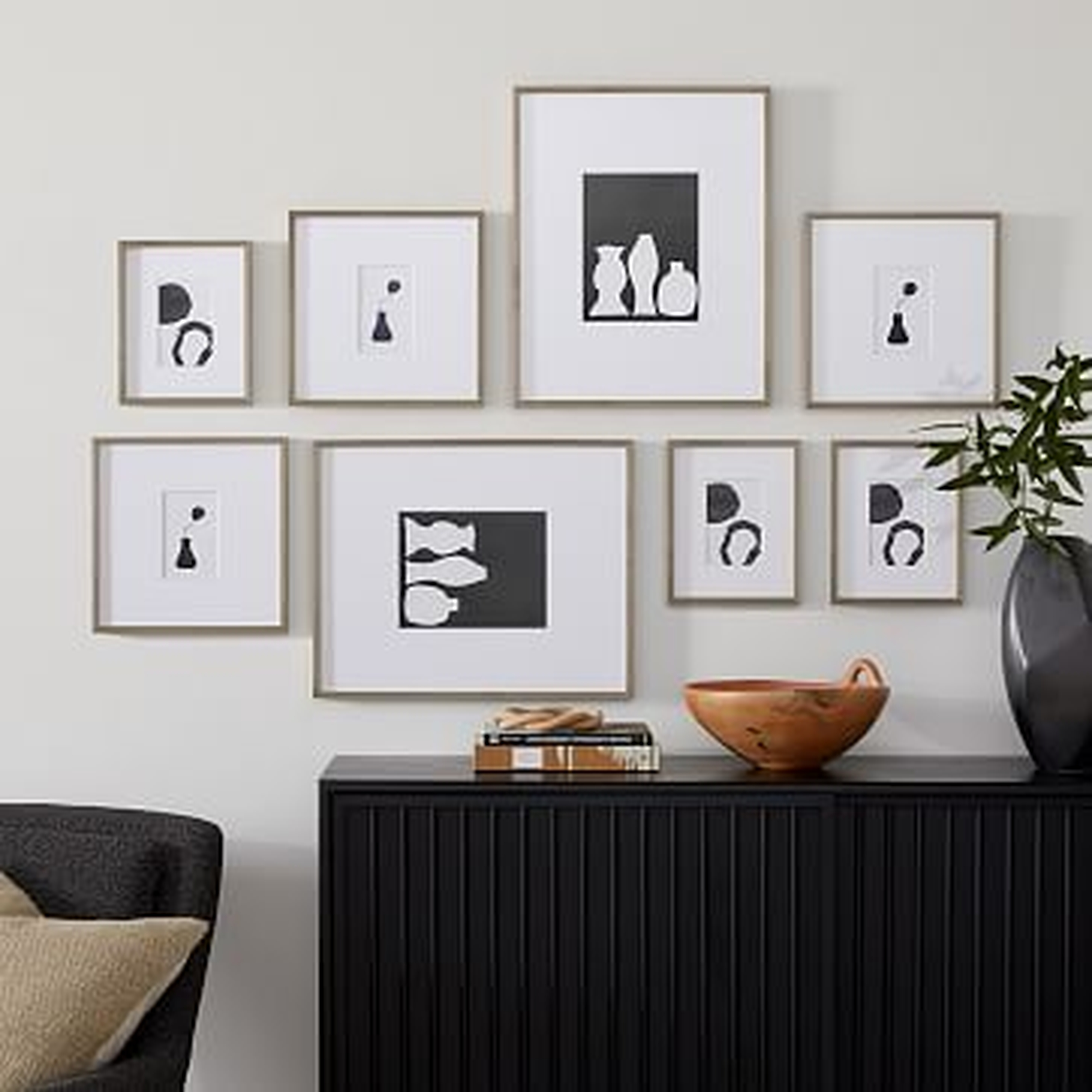 The Family Photo Wall, Gray Wash - West Elm