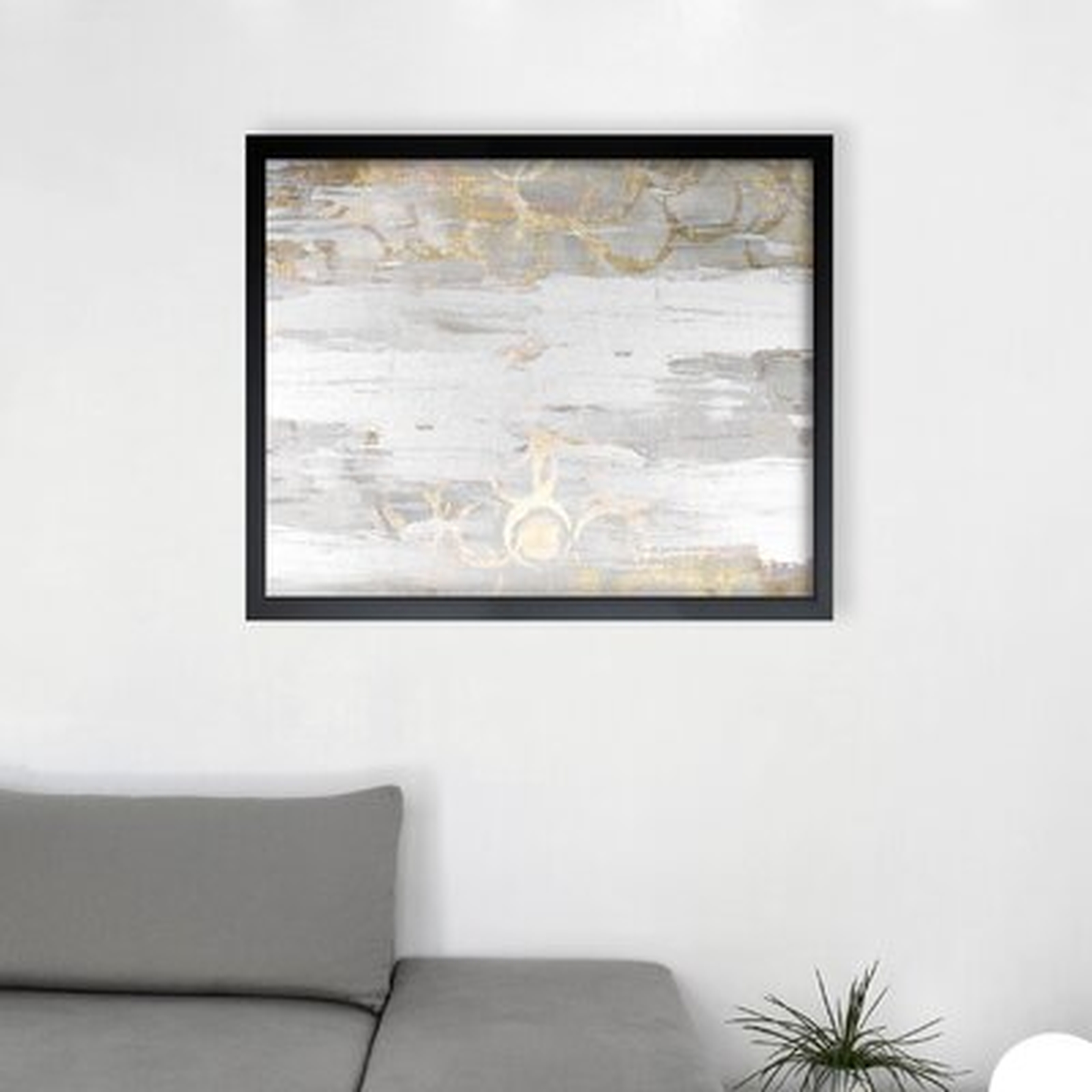 'Elegance Abstract Art' Wrapped Canvas Print - AllModern