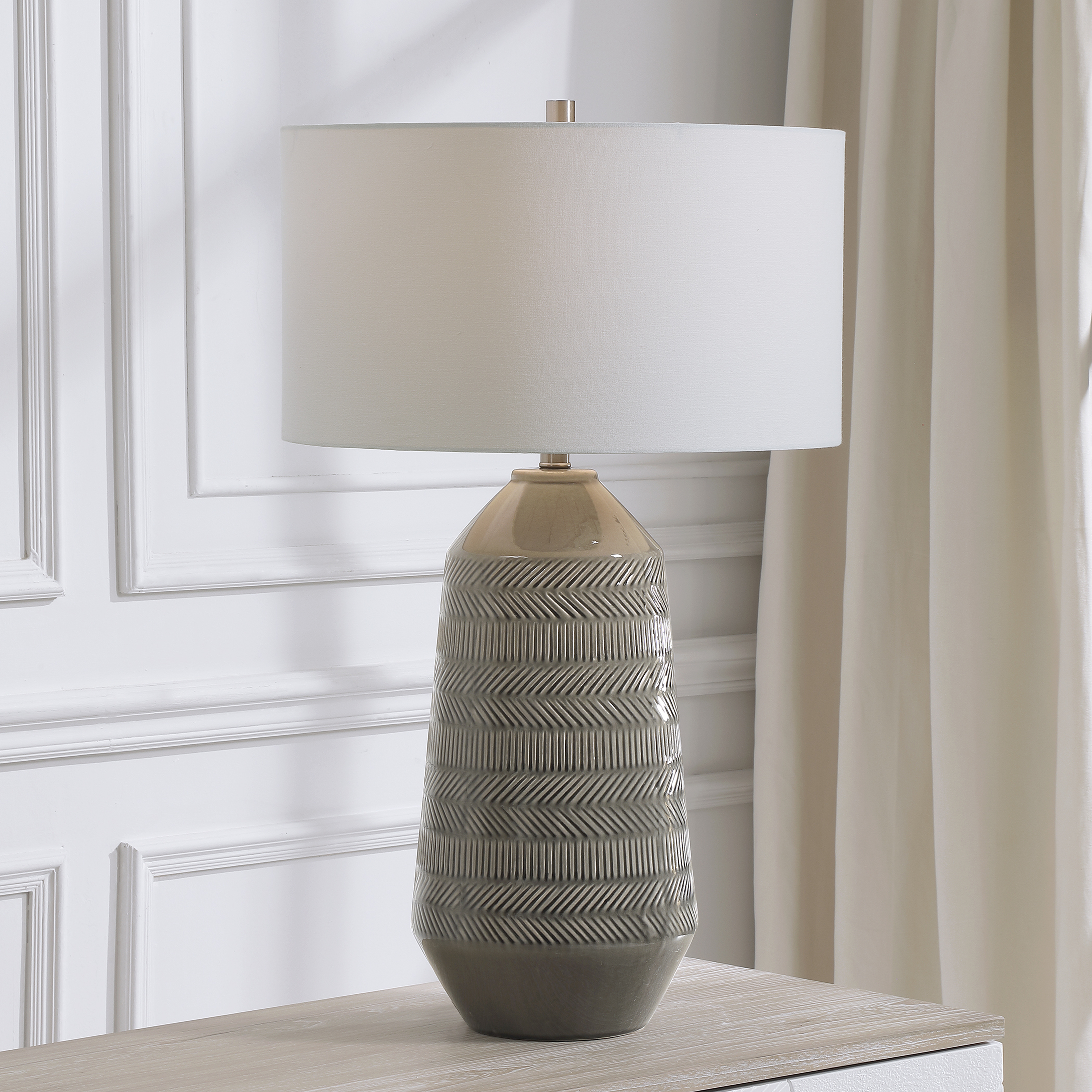 Rewind Gray Table Lamp - Hudsonhill Foundry