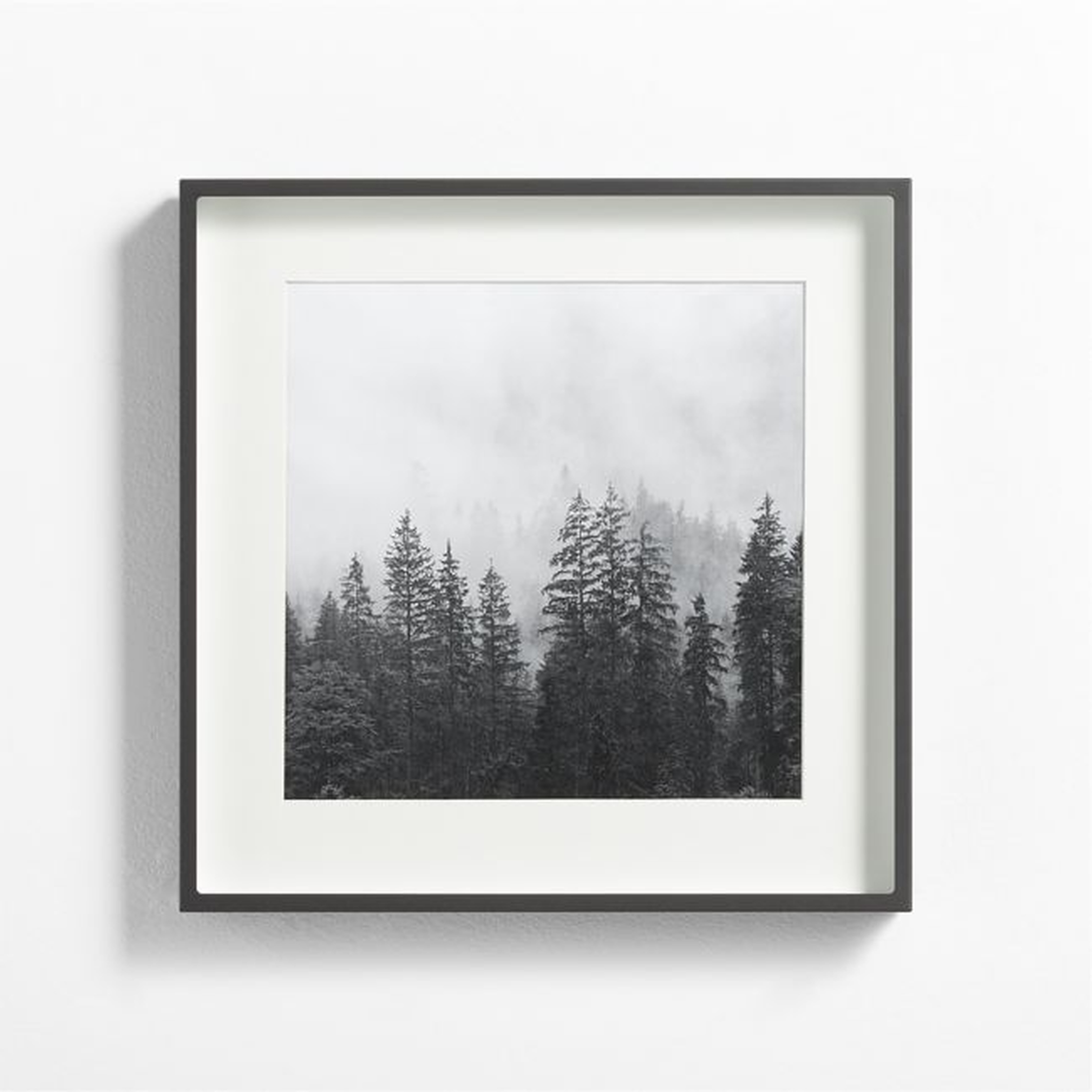 Brushed Black 11x11 Picture Frame - Crate and Barrel