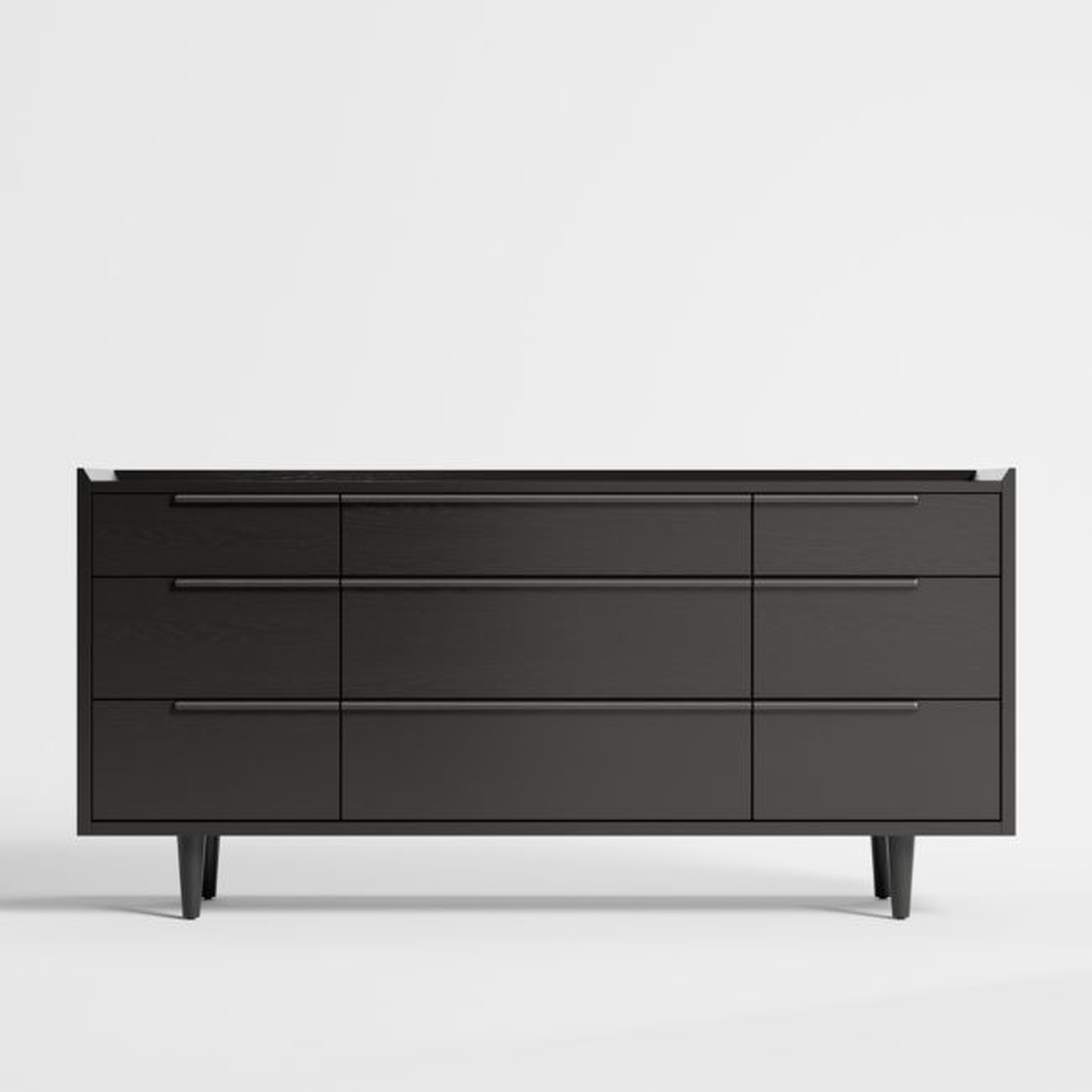 Tate Black 9-Drawer Dresser - Crate and Barrel