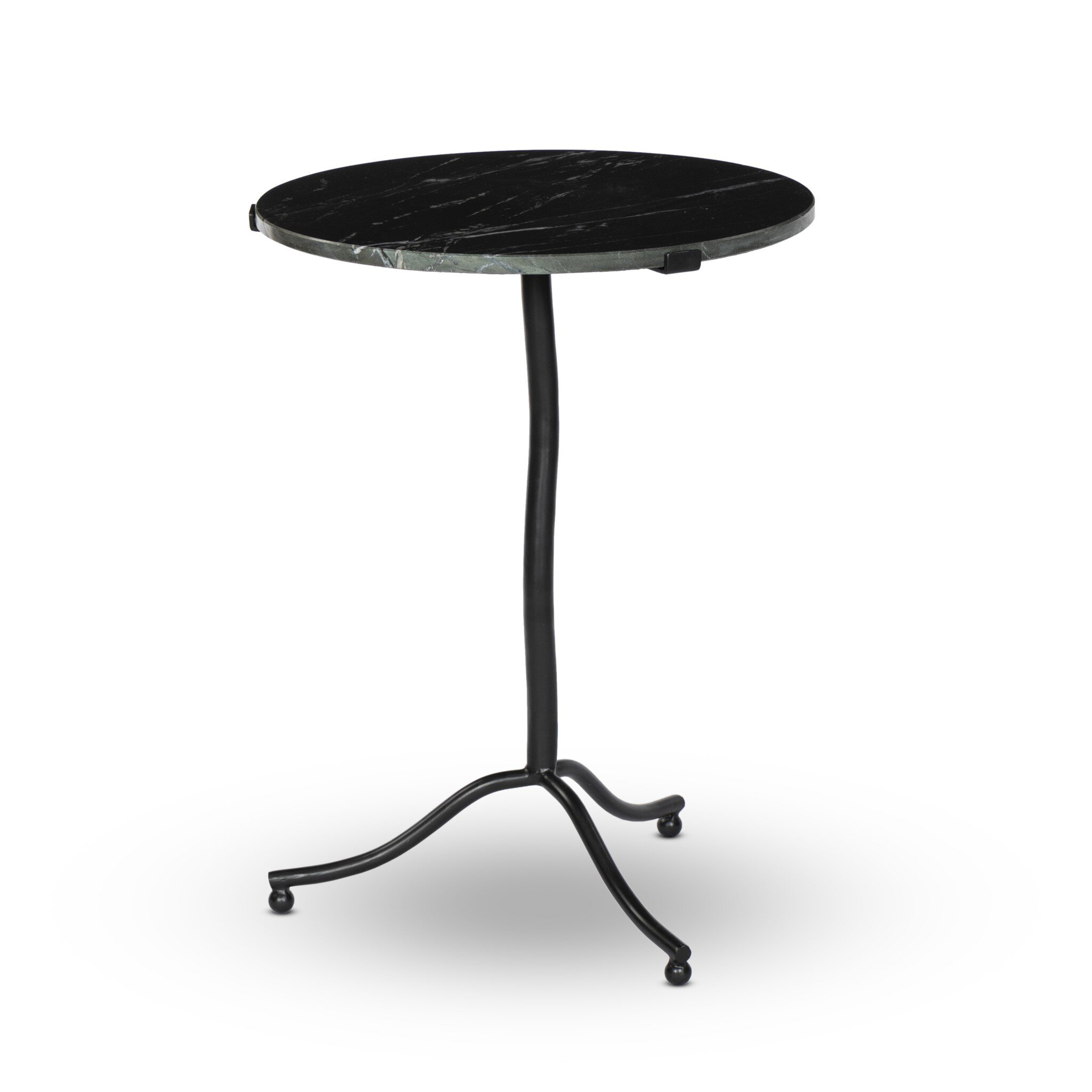 Sophie End Table - Black Marble - Four Hands