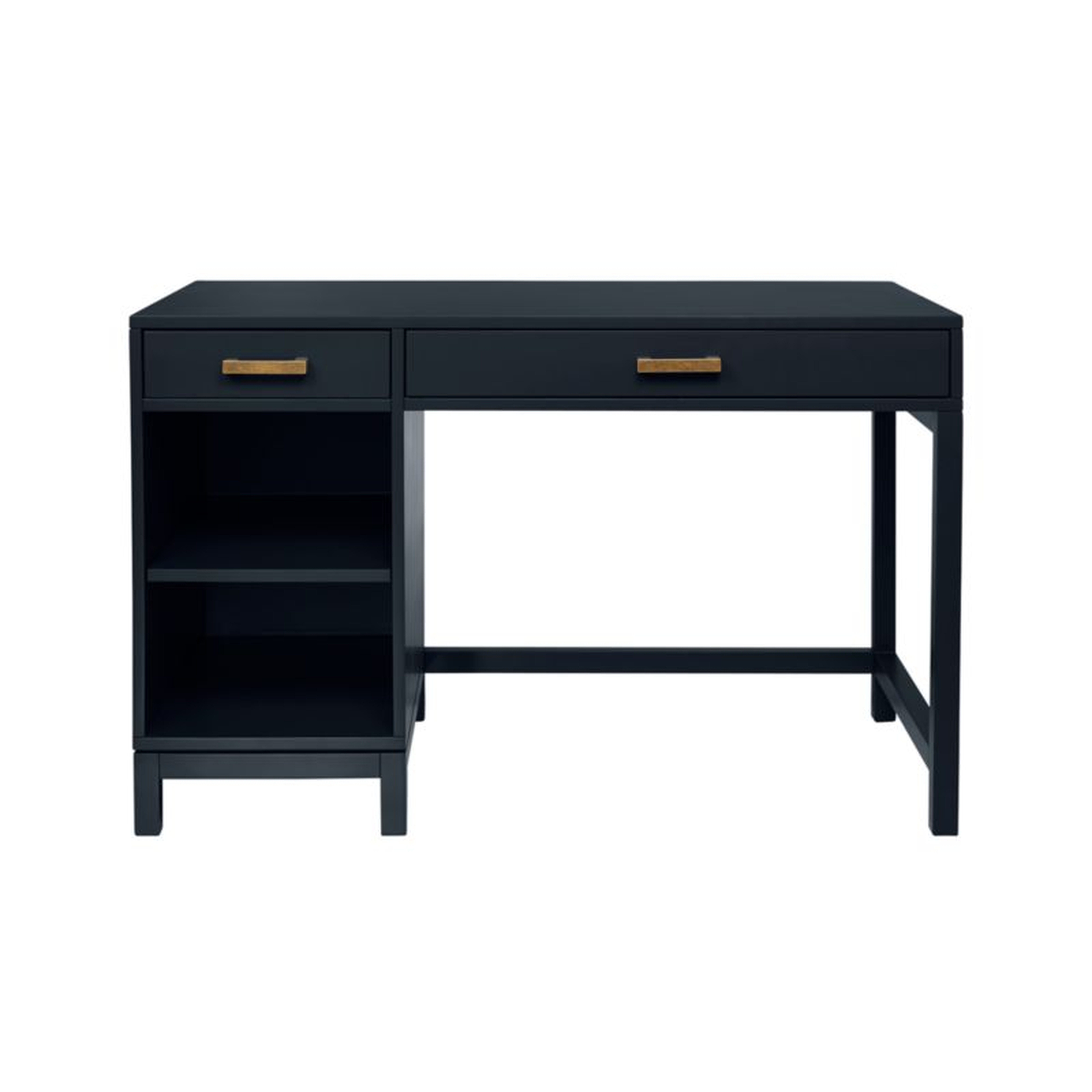 Parke Navy Blue Wood 2-Drawer Kids Desk - Crate & Kids