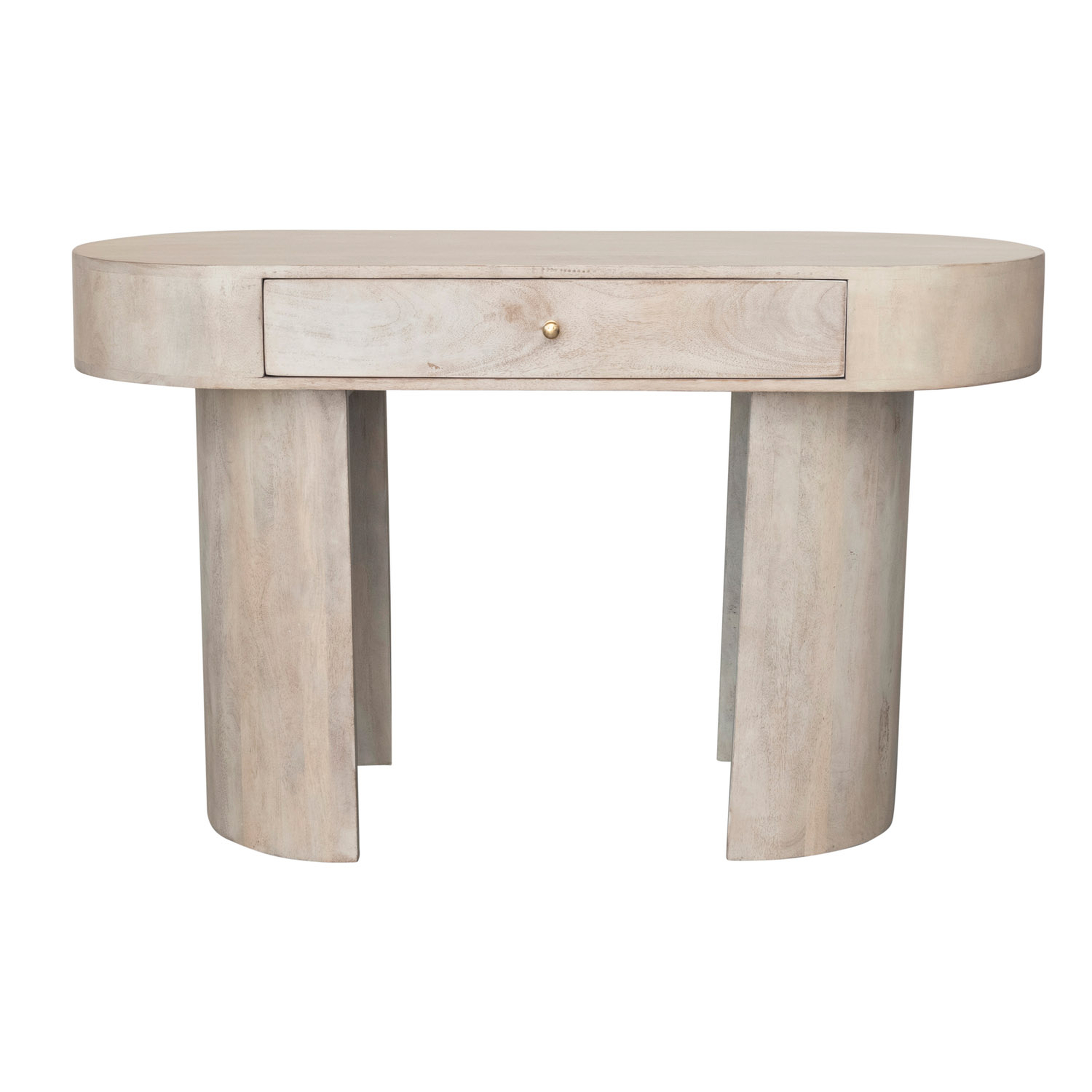 Mango Wood Desk with 1 Drawer - Bloomingville