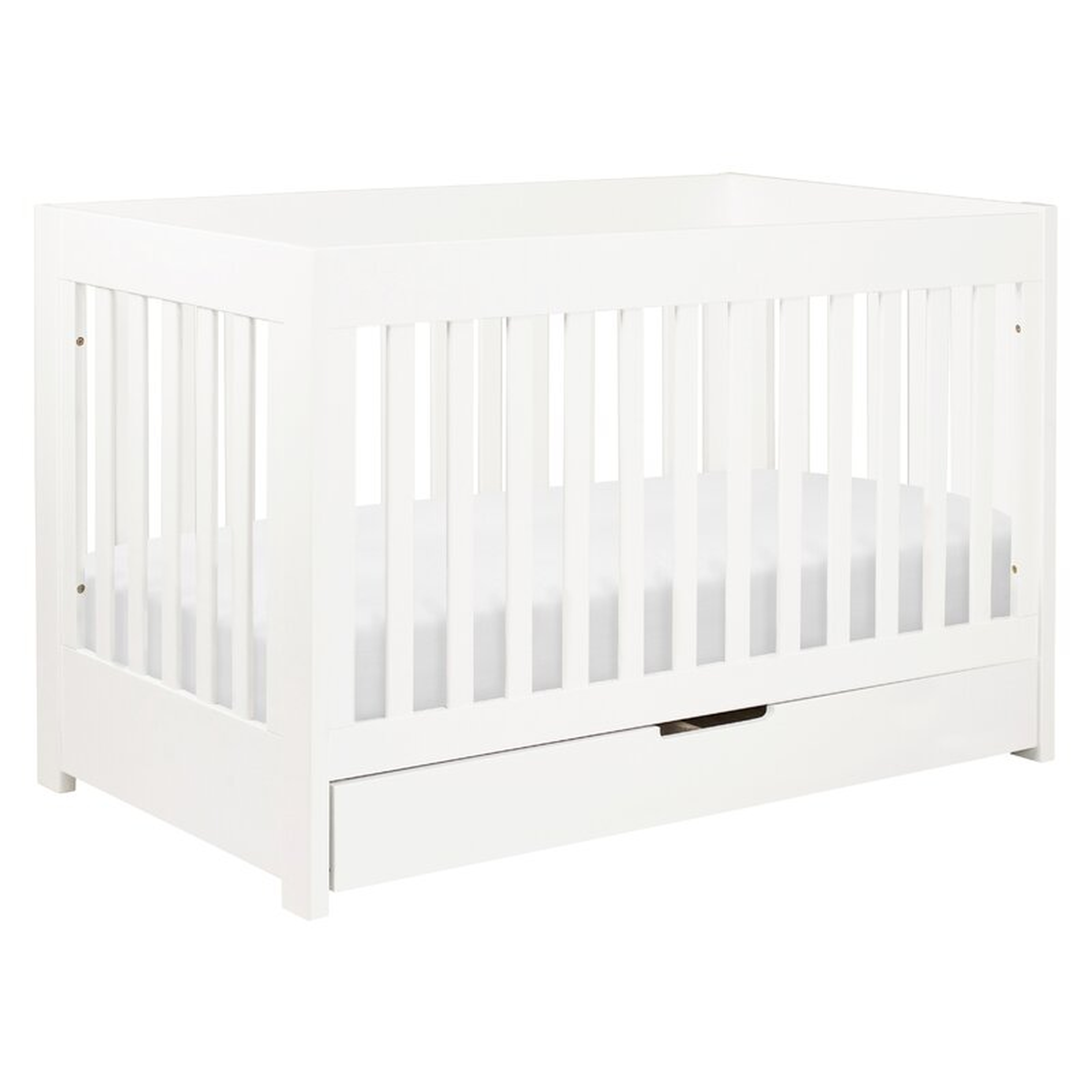 babyletto Mercer 3-in-1 Convertible Crib Color: White - Perigold