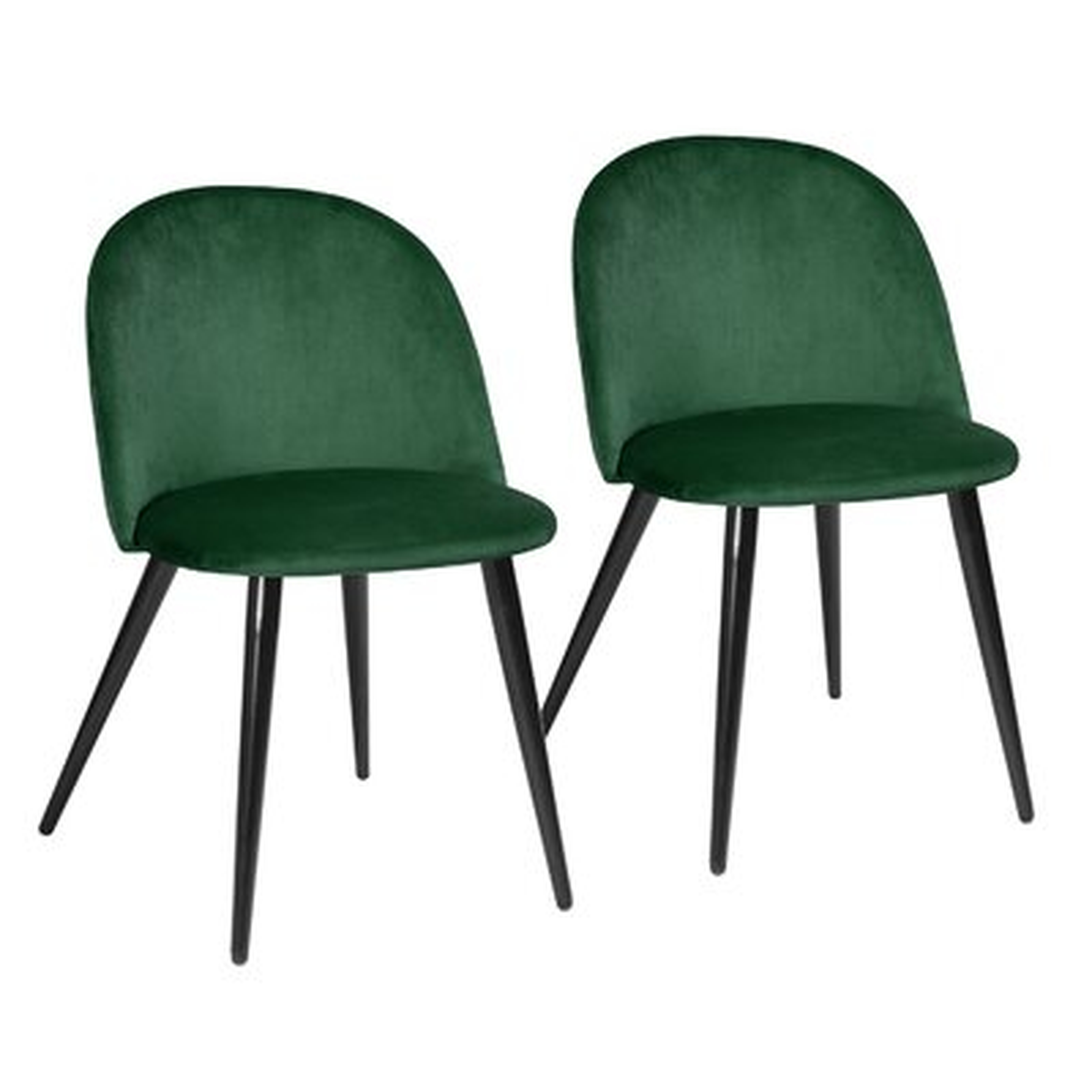 Fairview Velvet Side Chair (Set of 2) - Wayfair