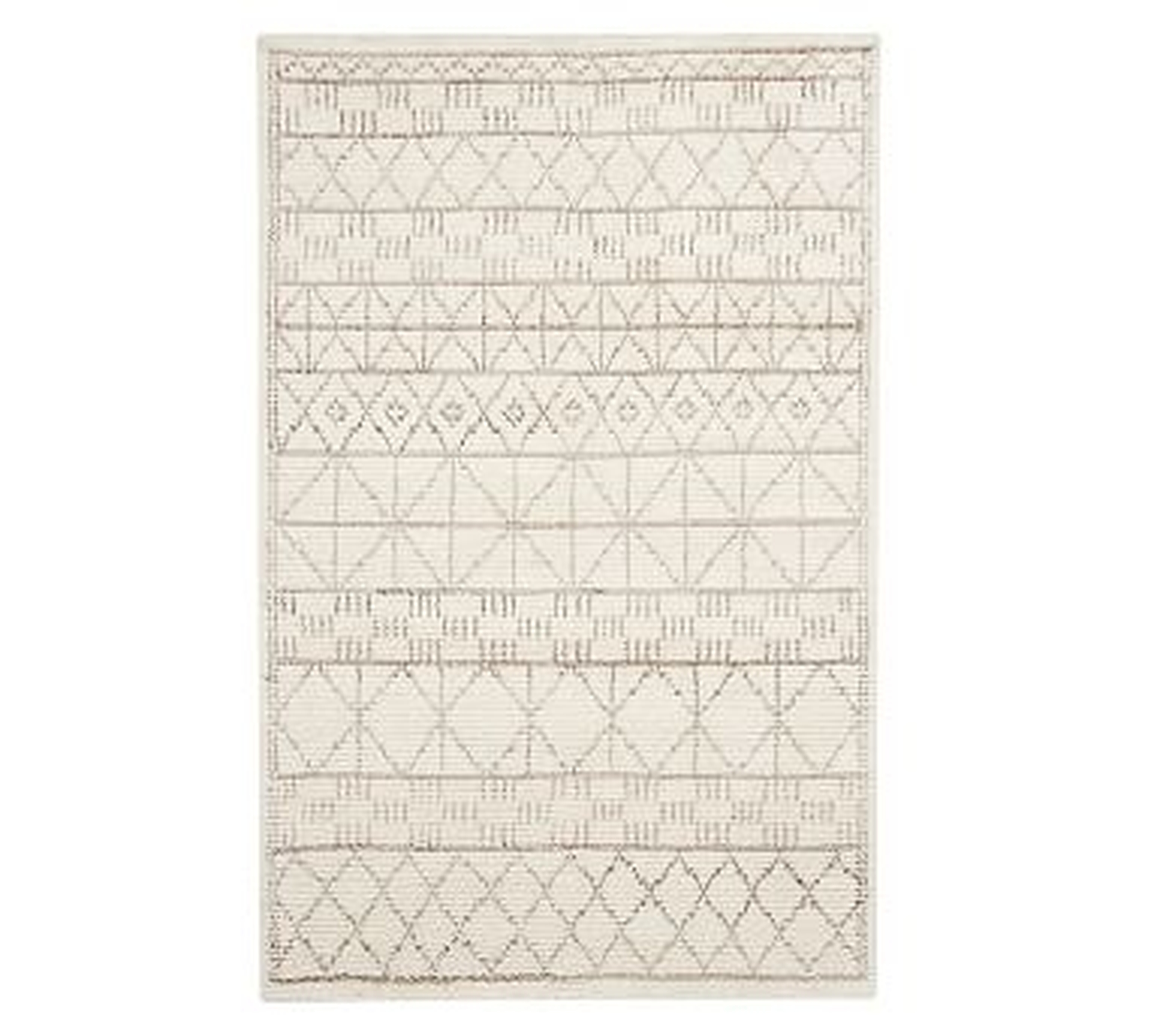 Carleigh Handknotted Rug, 8' x 10', Neutral - Pottery Barn