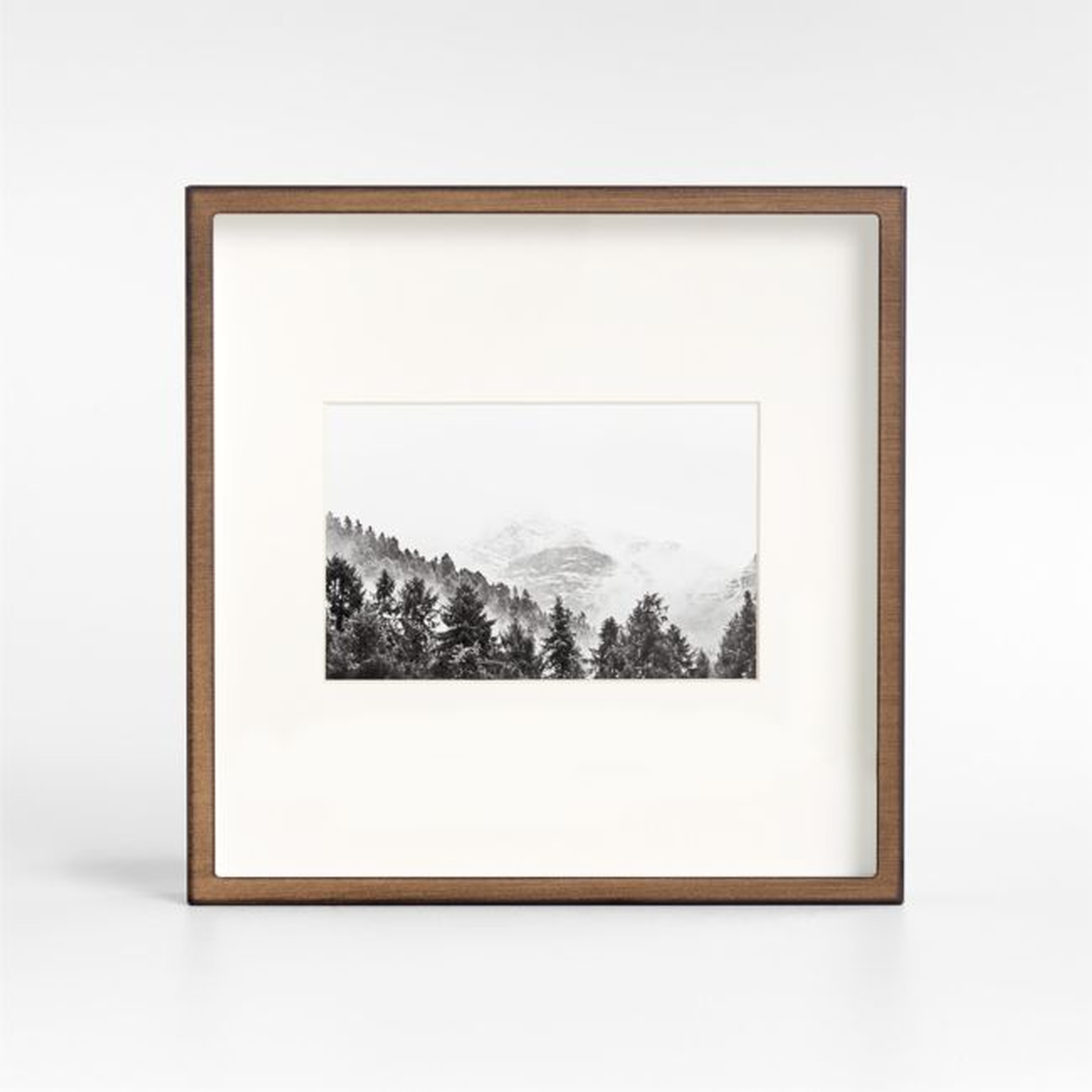Brushed Antique Bronze 4x6 Picture Frame - Crate and Barrel