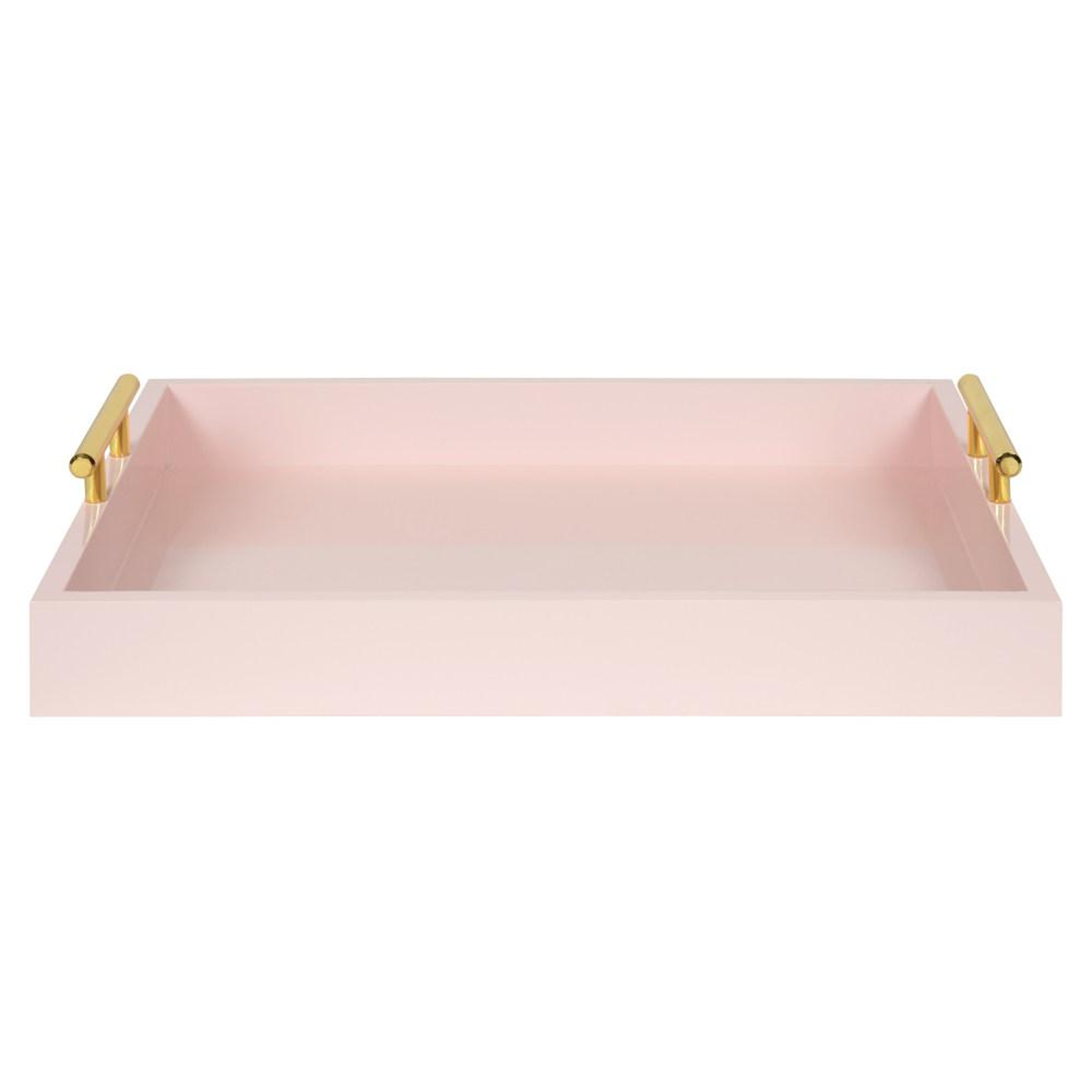 Kate and Laurel Lipton Pink Decorative Tray - Home Depot
