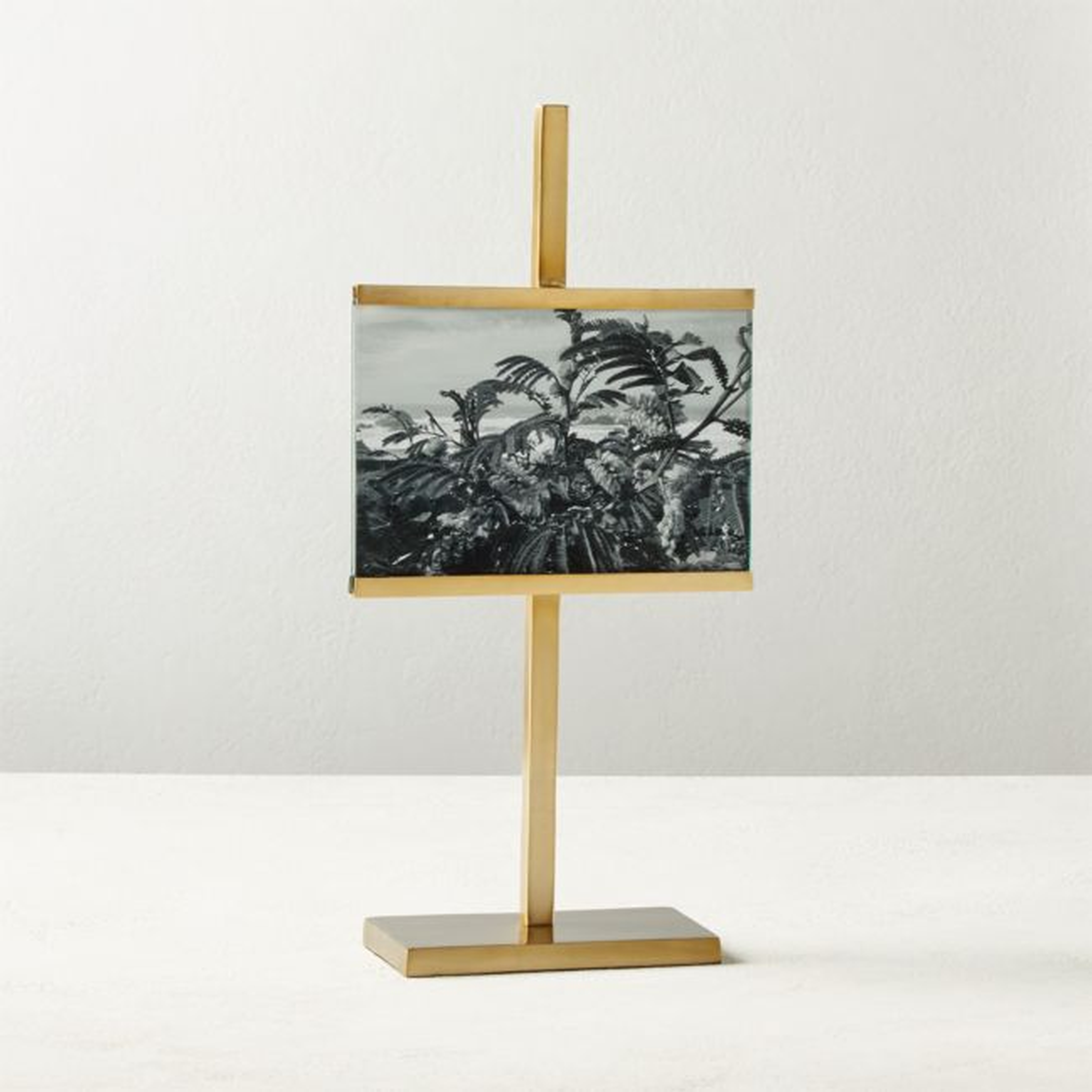 Rothko Brass Horizontal Picture Frame 5"x7" - CB2
