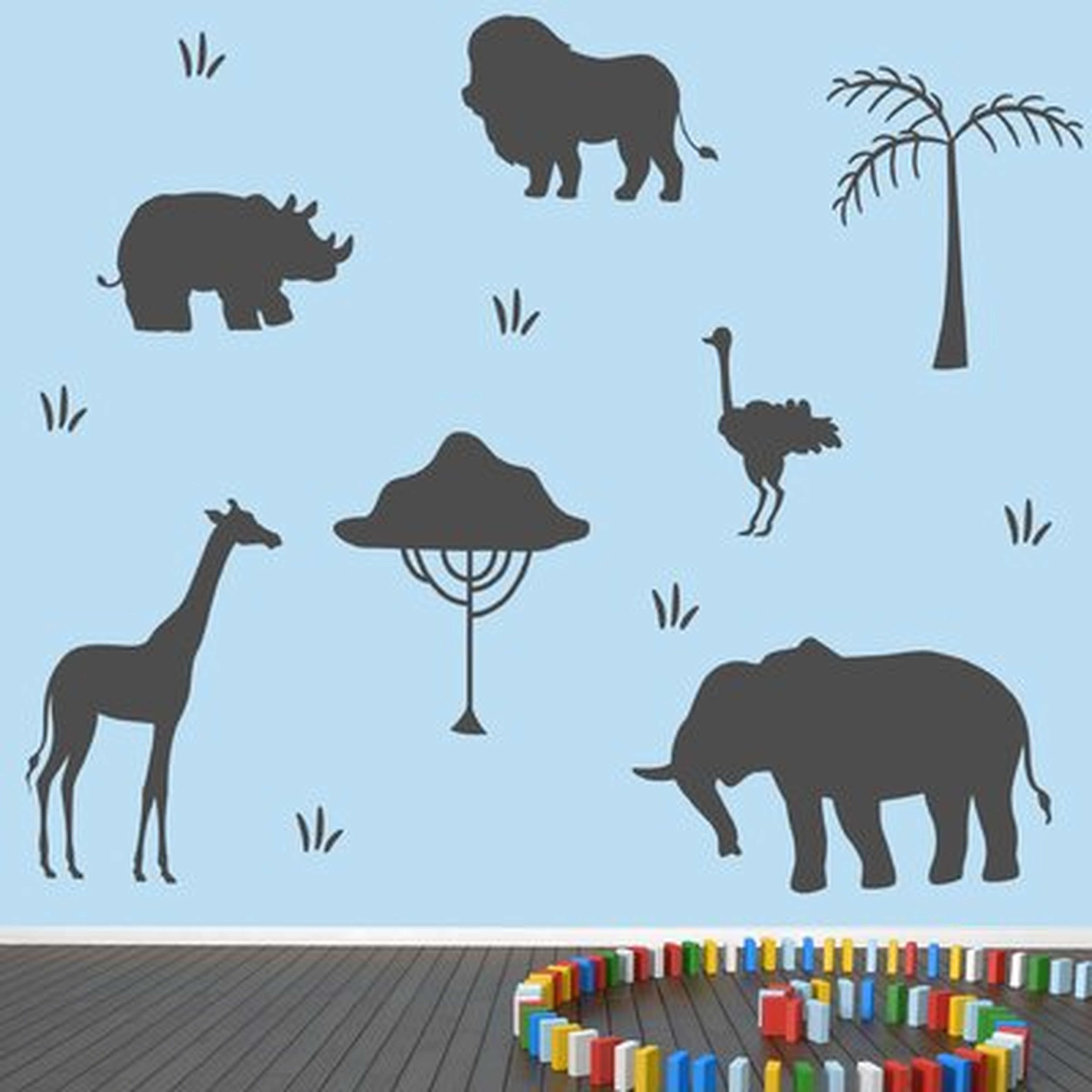 African Safari Animals Wall Decal - Wayfair