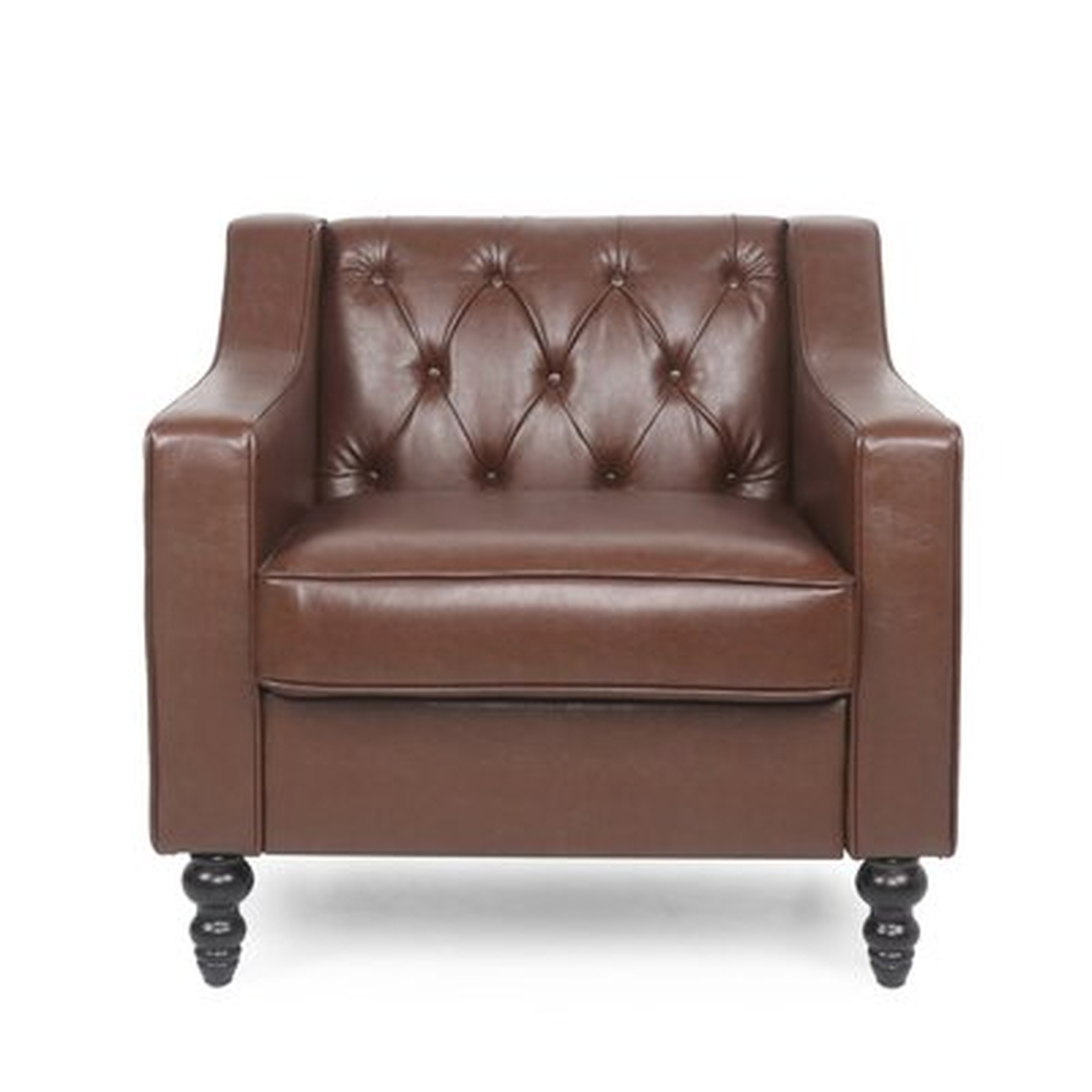 Sautter Faux Leather Club Chair - Wayfair