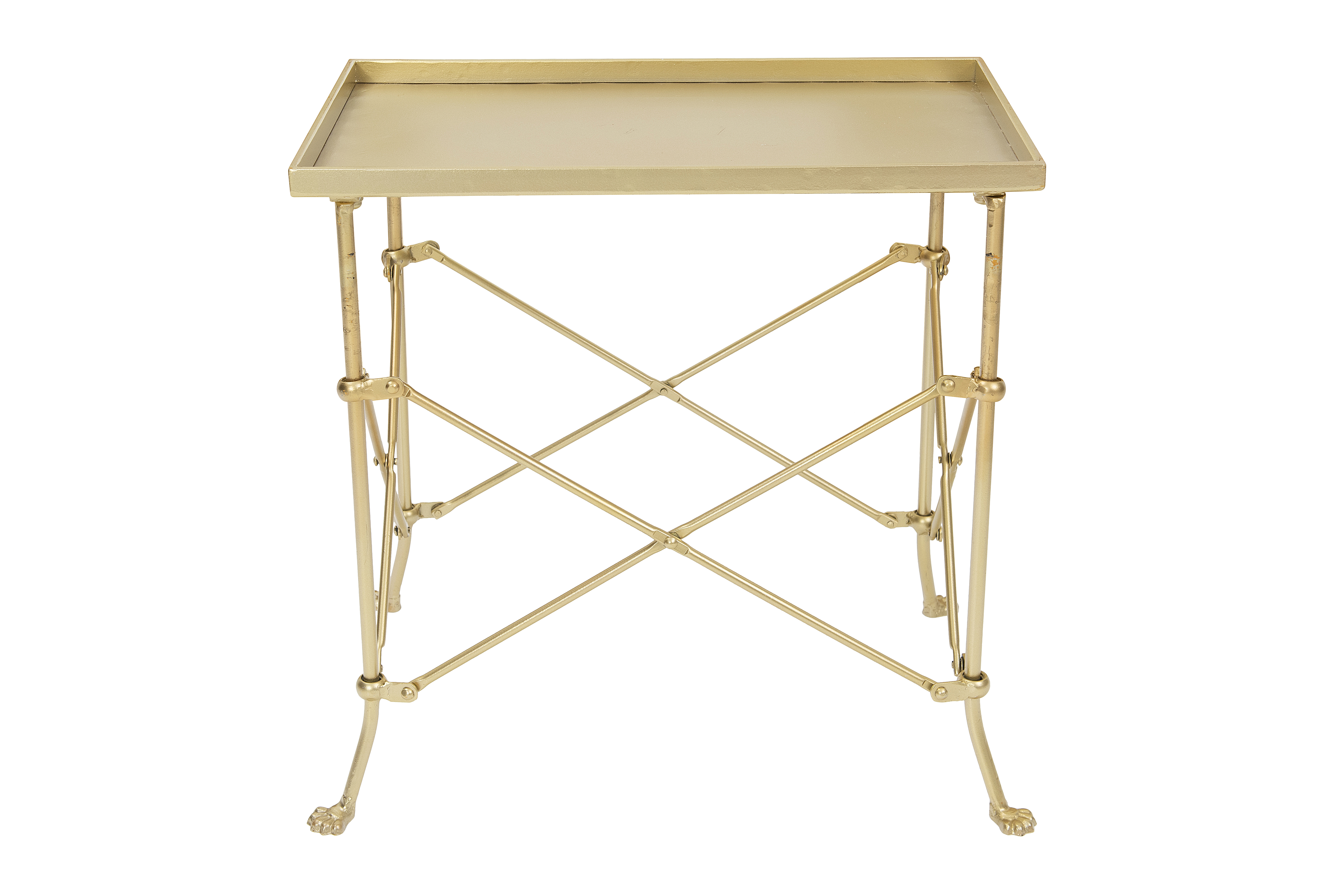 Rectangle 20" Tray-Style Metal Accent Table - Nomad Home