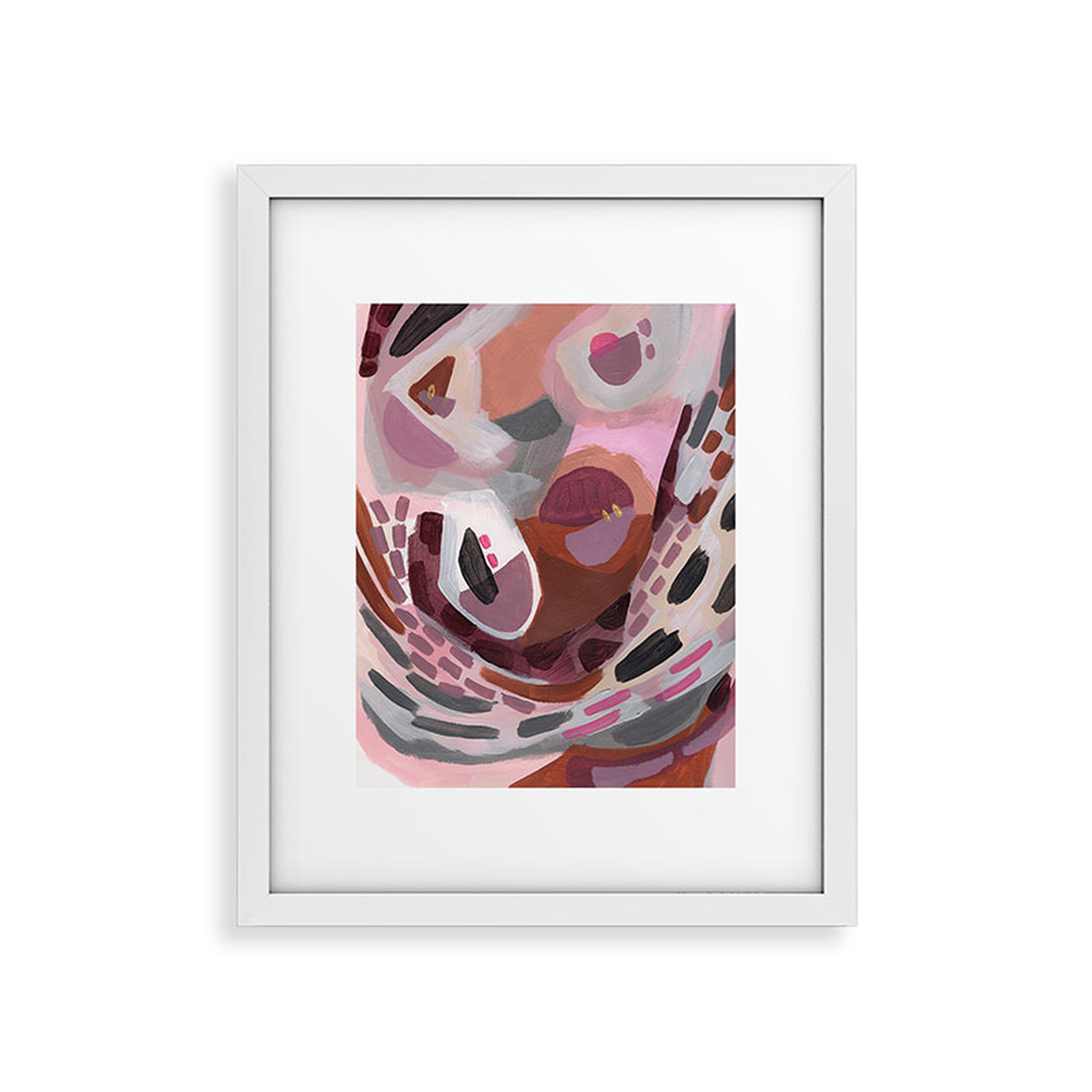Absolute Thrill by Laura Fedorowicz - Framed Art Print Modern White 18" x 24" - Wander Print Co.