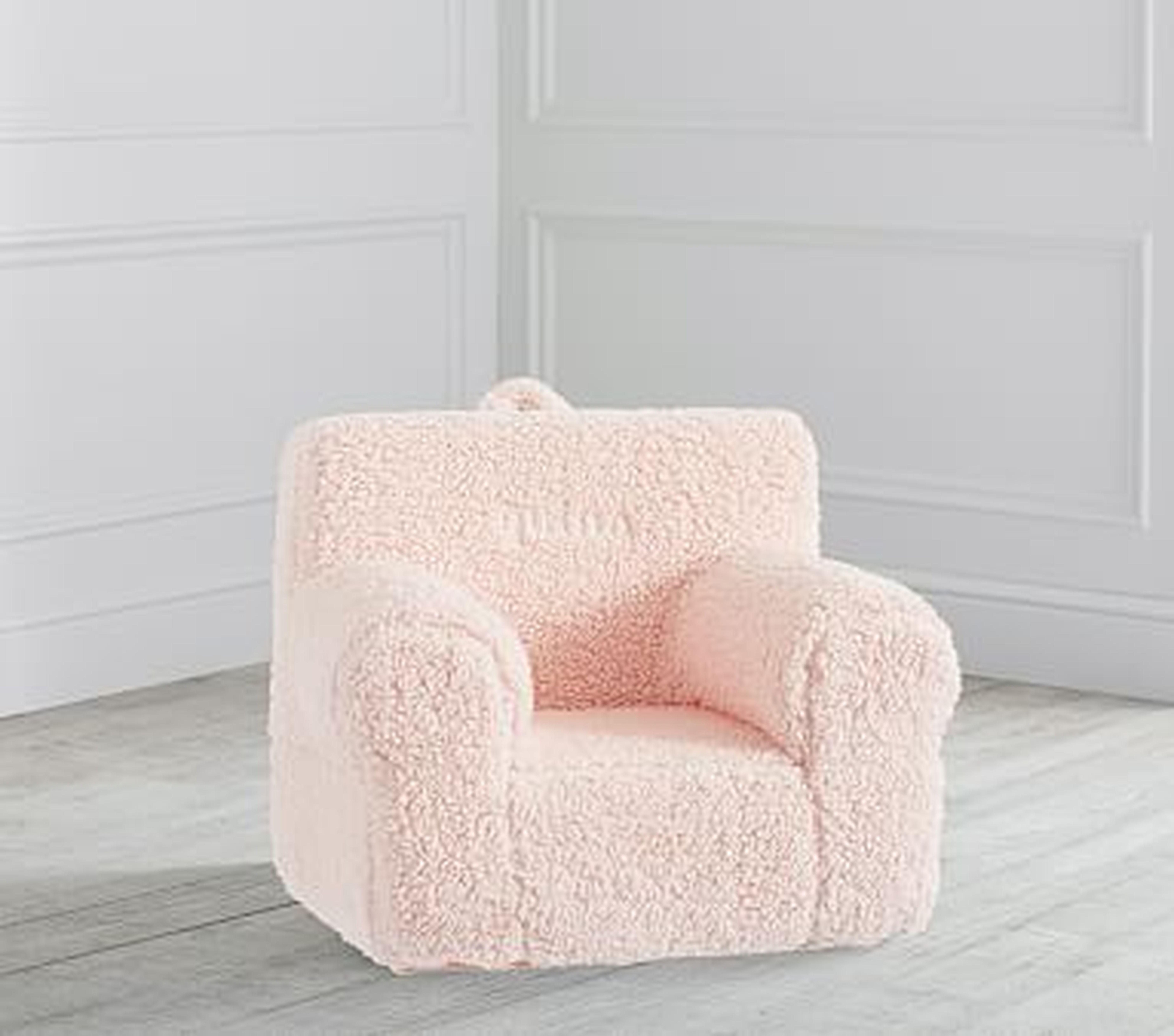 My First Blush Cozy Sherpa Anywhere Chair(R) - Pottery Barn Kids