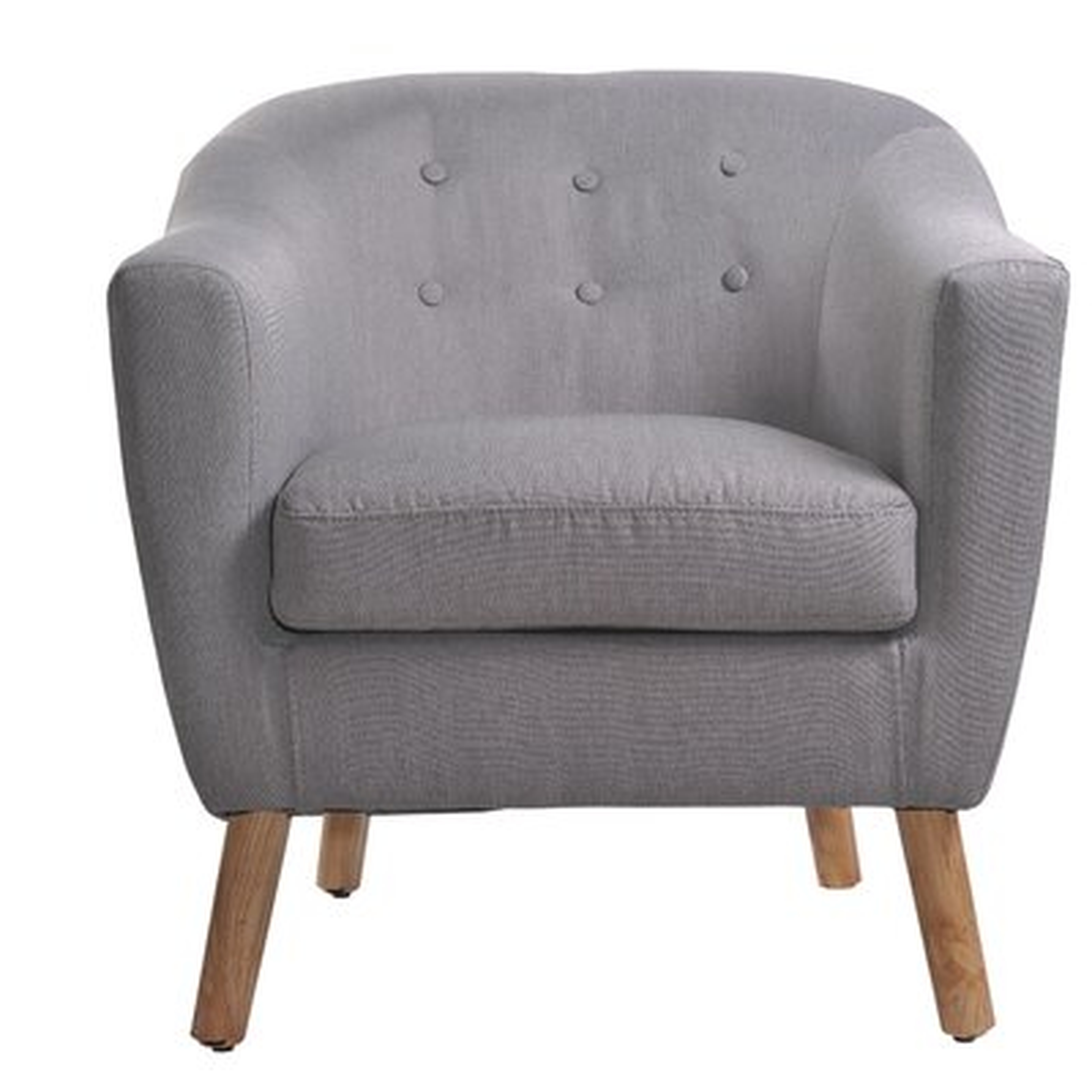 Arnoldsville 29.1" Wide Linen Barrel Chair - Wayfair