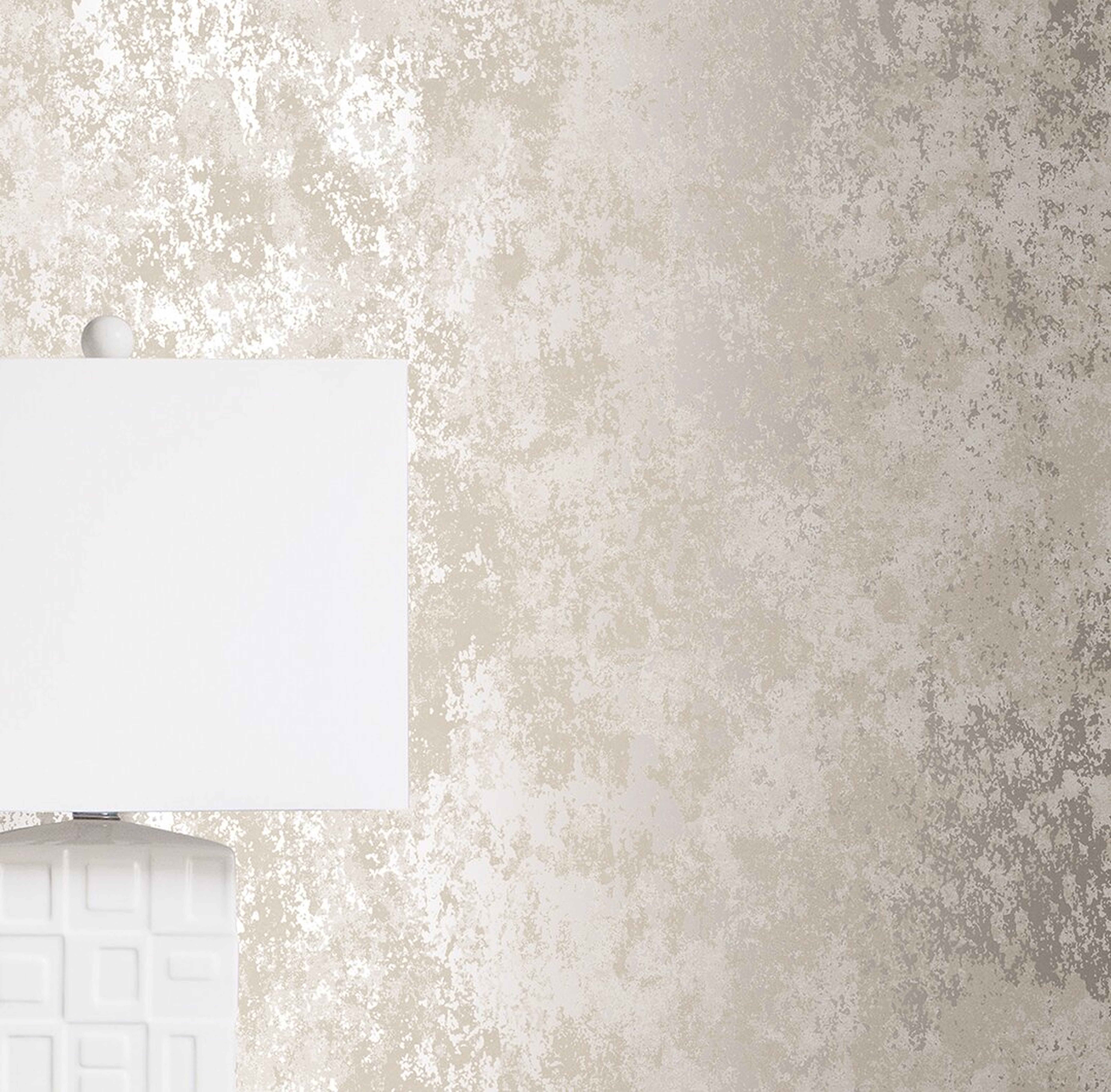 Galerie Wallcoverings Metallic FX Industrial Texture 33' L x 21"" W Wallpaper Roll - Perigold