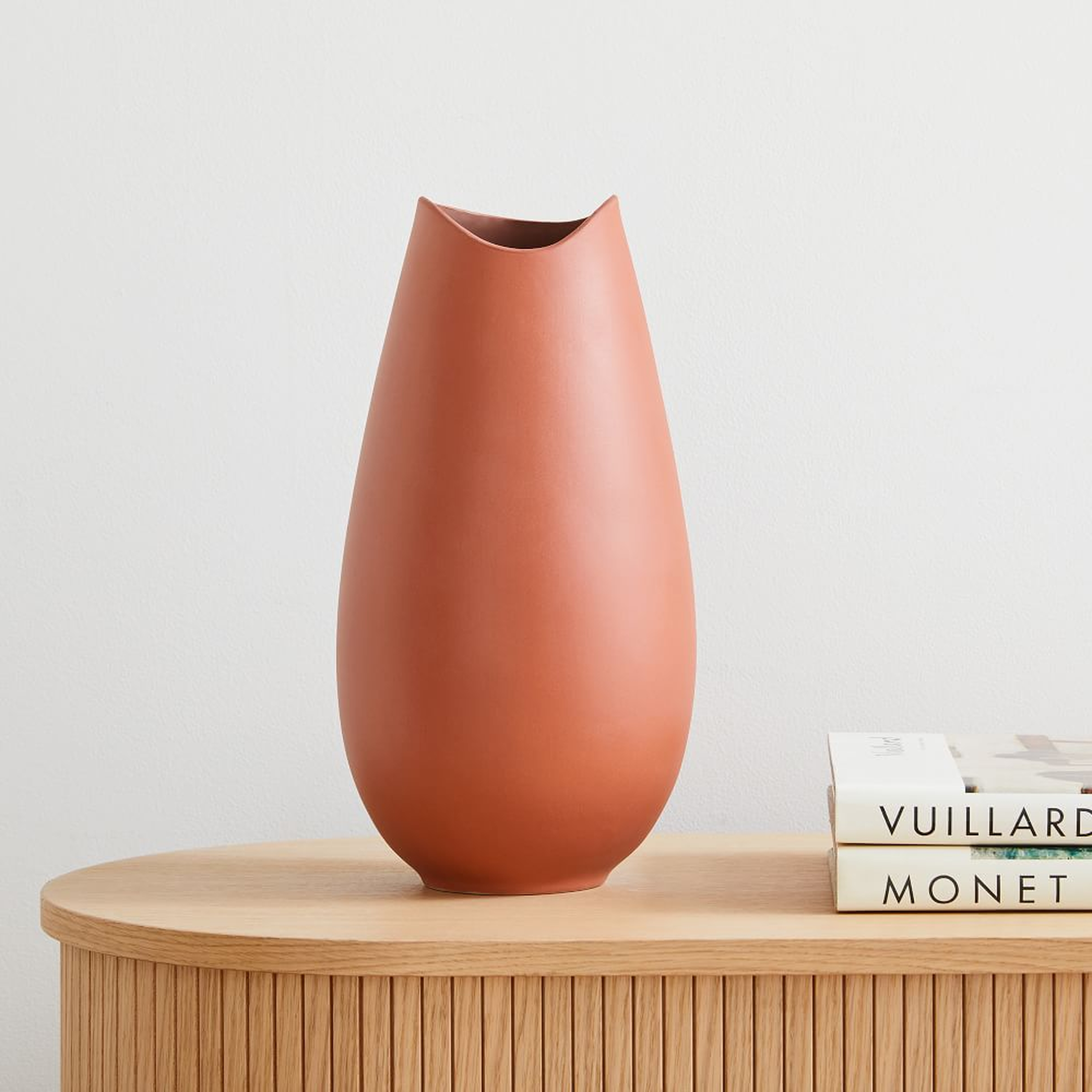 Organic Ceramic Vases, Large Vase, Terracotta, Ceramic - West Elm