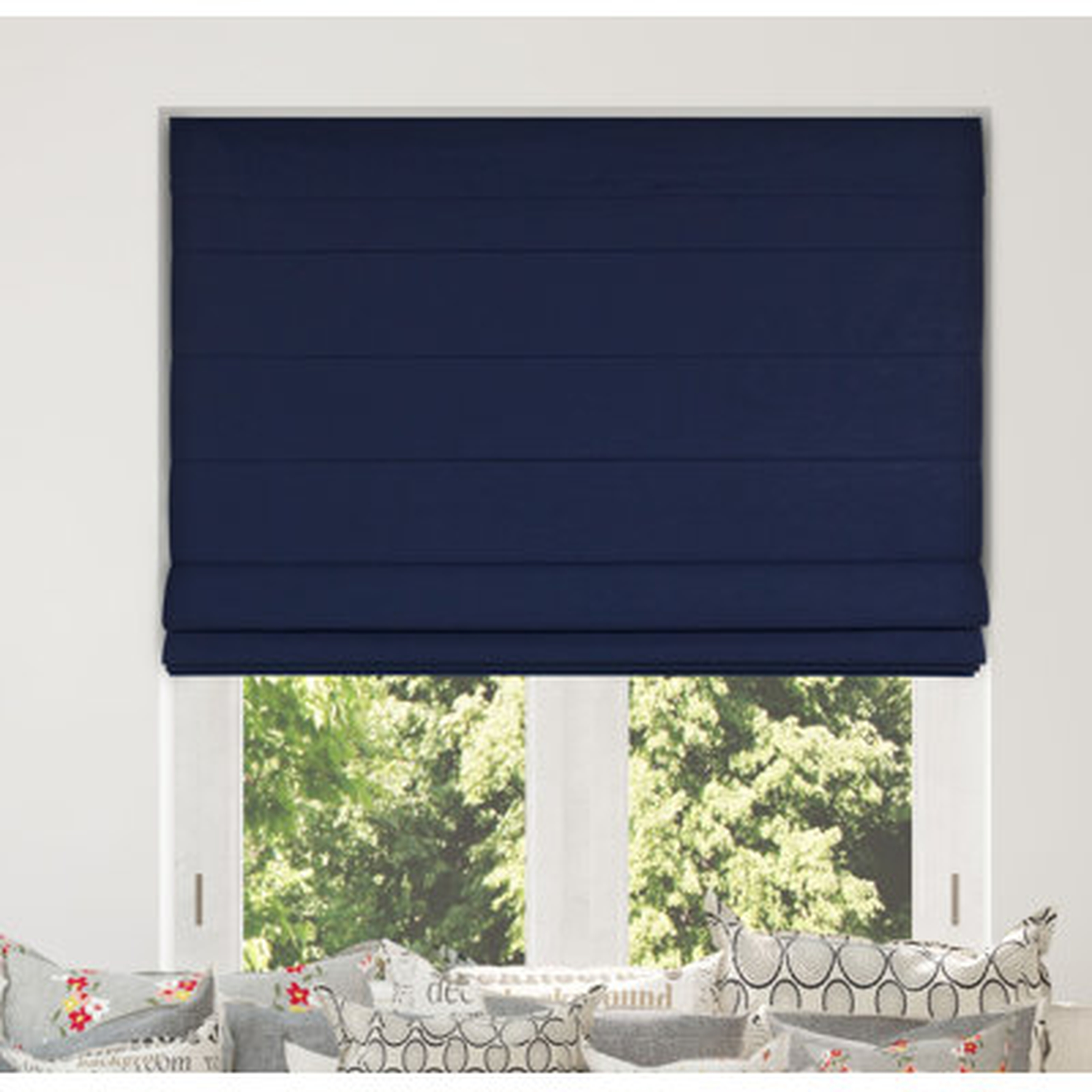 Cordless Lift Blackout Roman Shade - Wayfair
