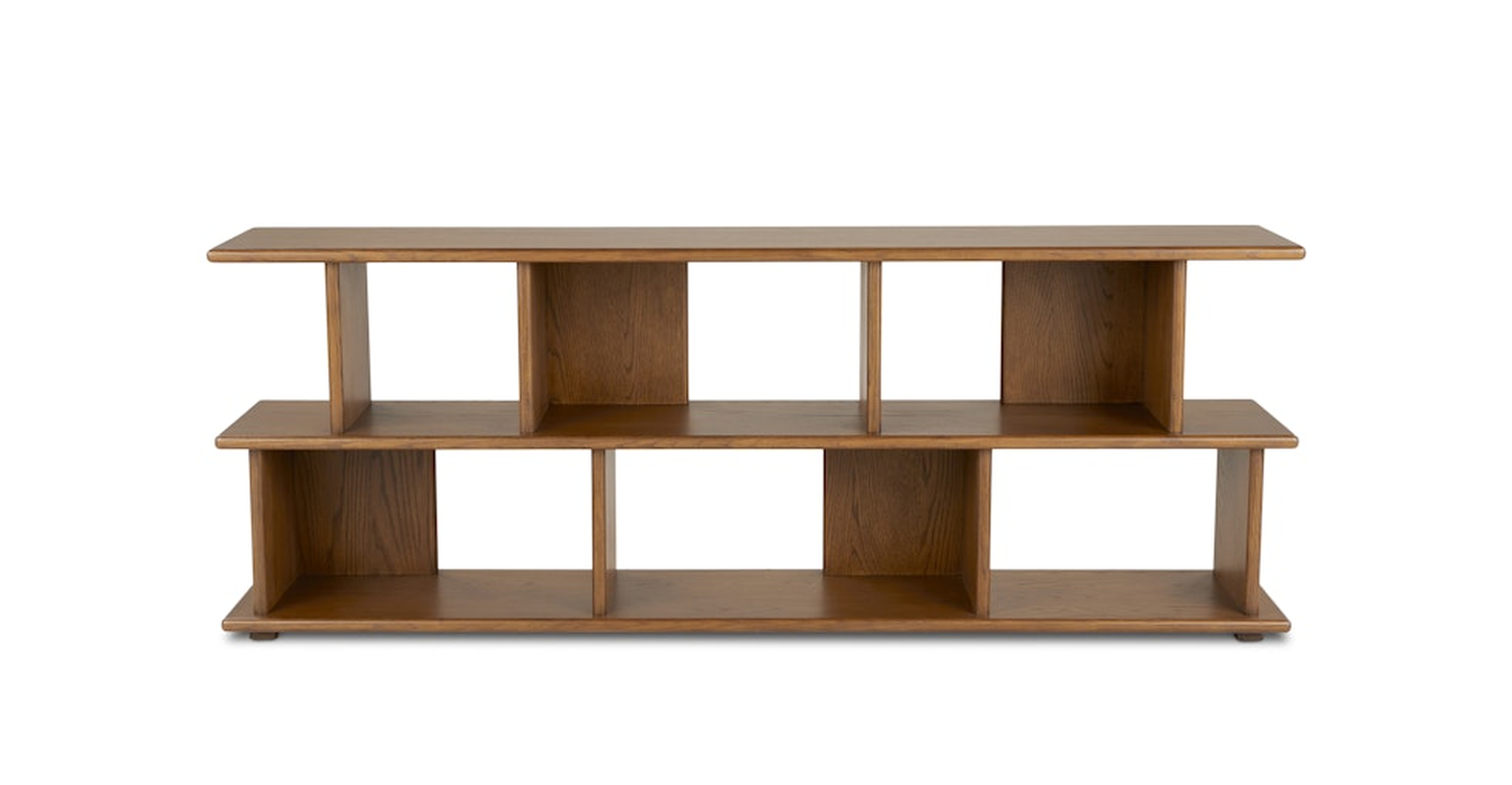 Lafora 72" Bookcase, Short - Smoked Oak - Article