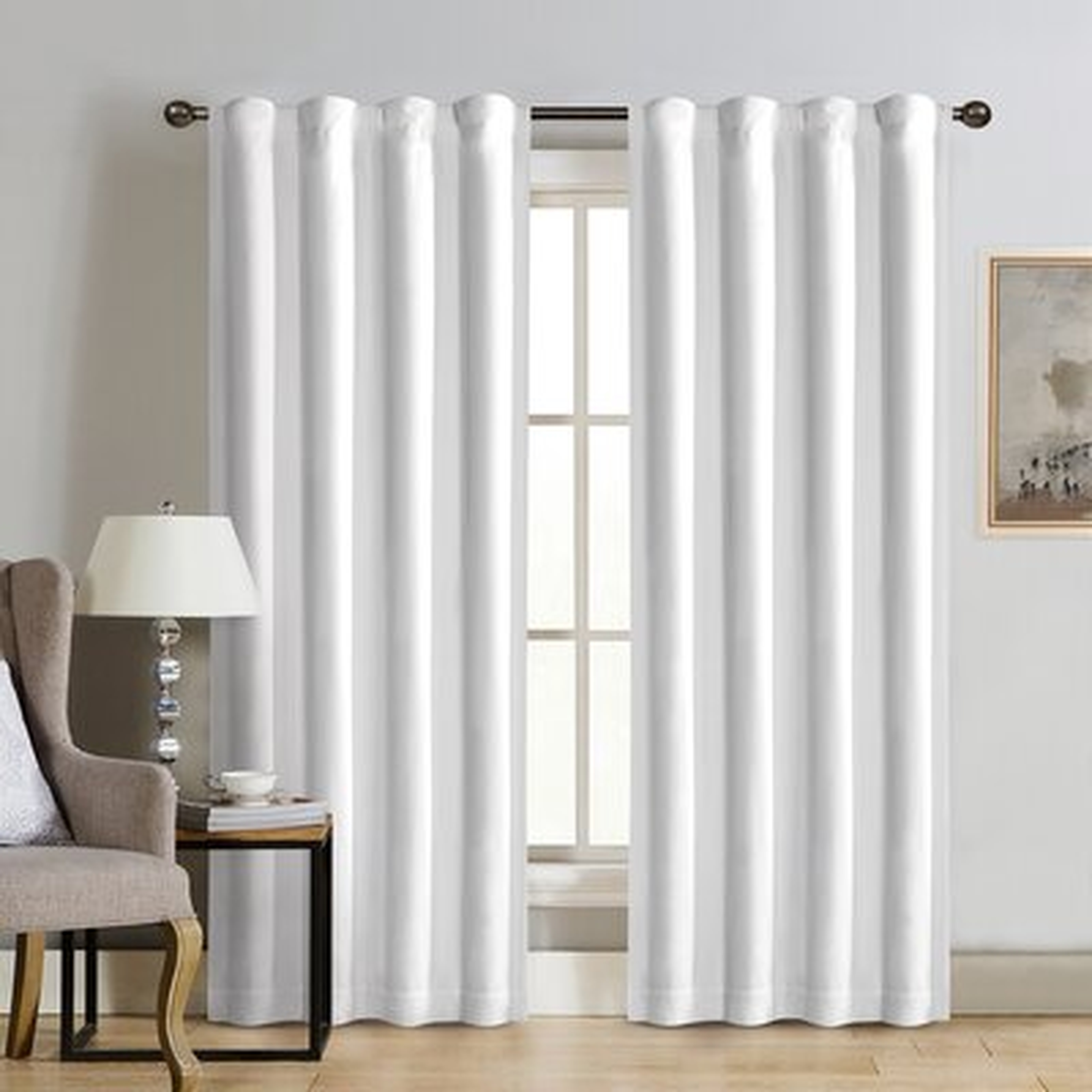Hollinger Home Blackout Thermal Rod Pocket Curtain Panels (Set of 2) - Wayfair