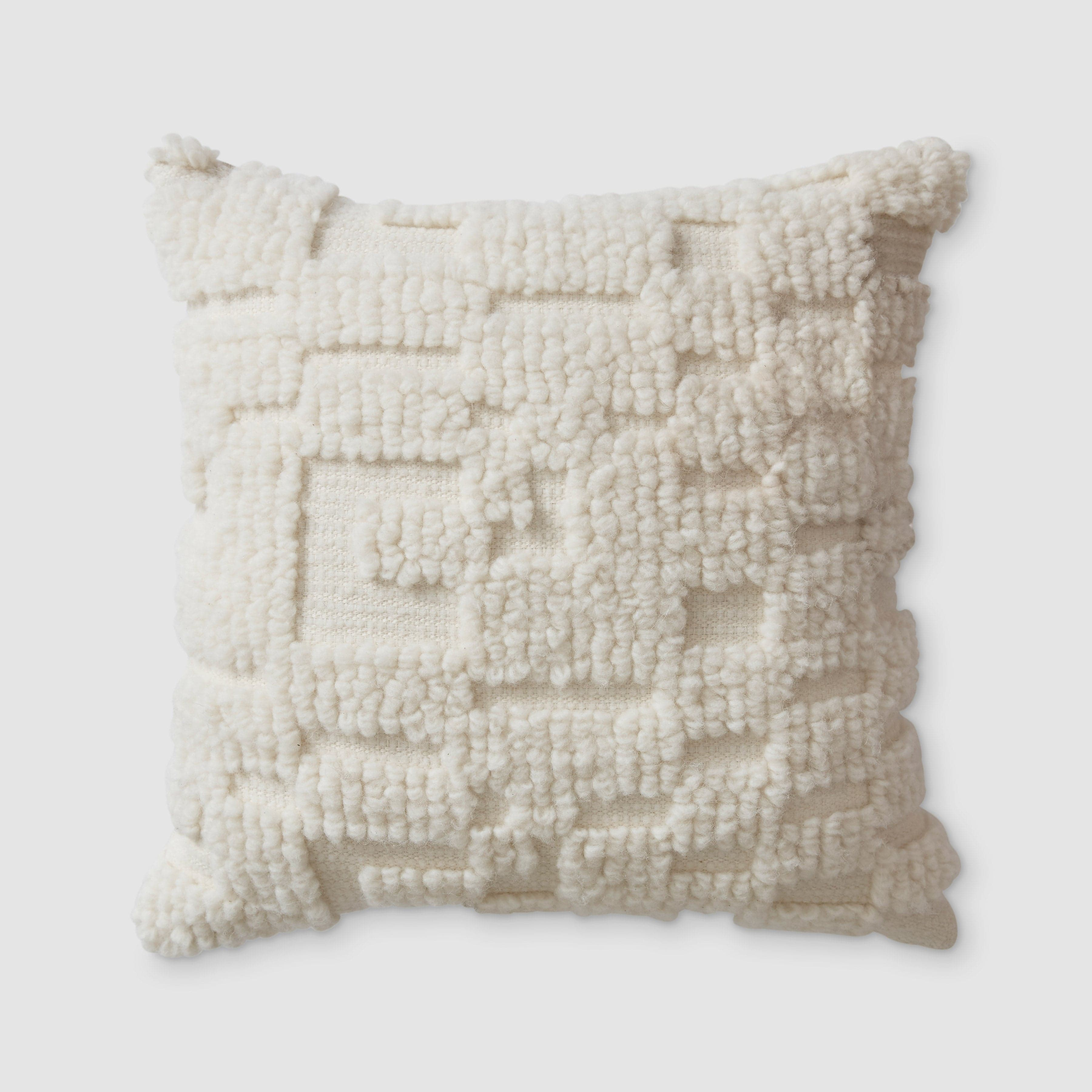 The Citizenry Lola Pillow | 20" x 20" | Ecru - The Citizenry