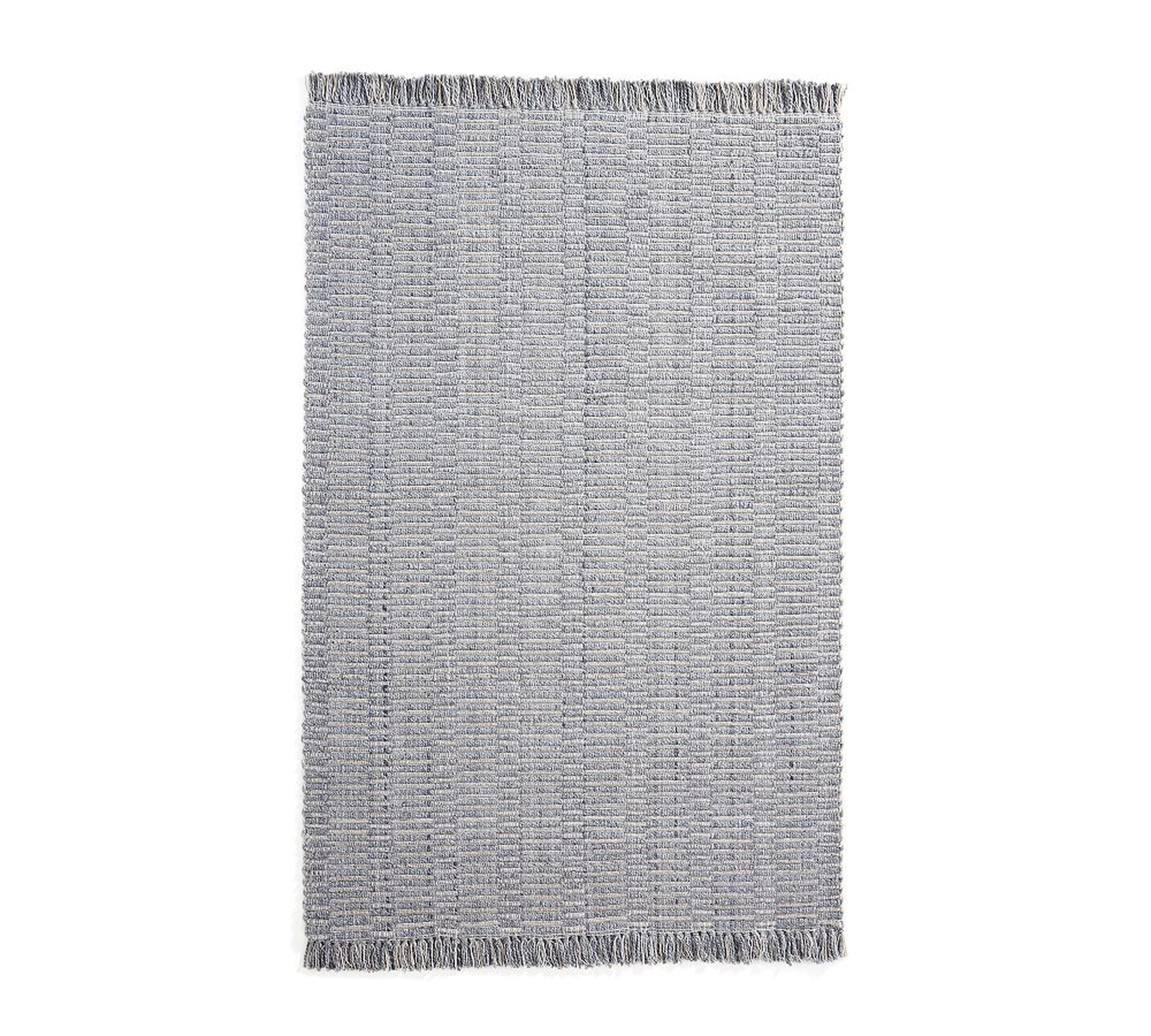 Monterey Outdoor Performance Rug , 5 x 8', Chambray - Pottery Barn